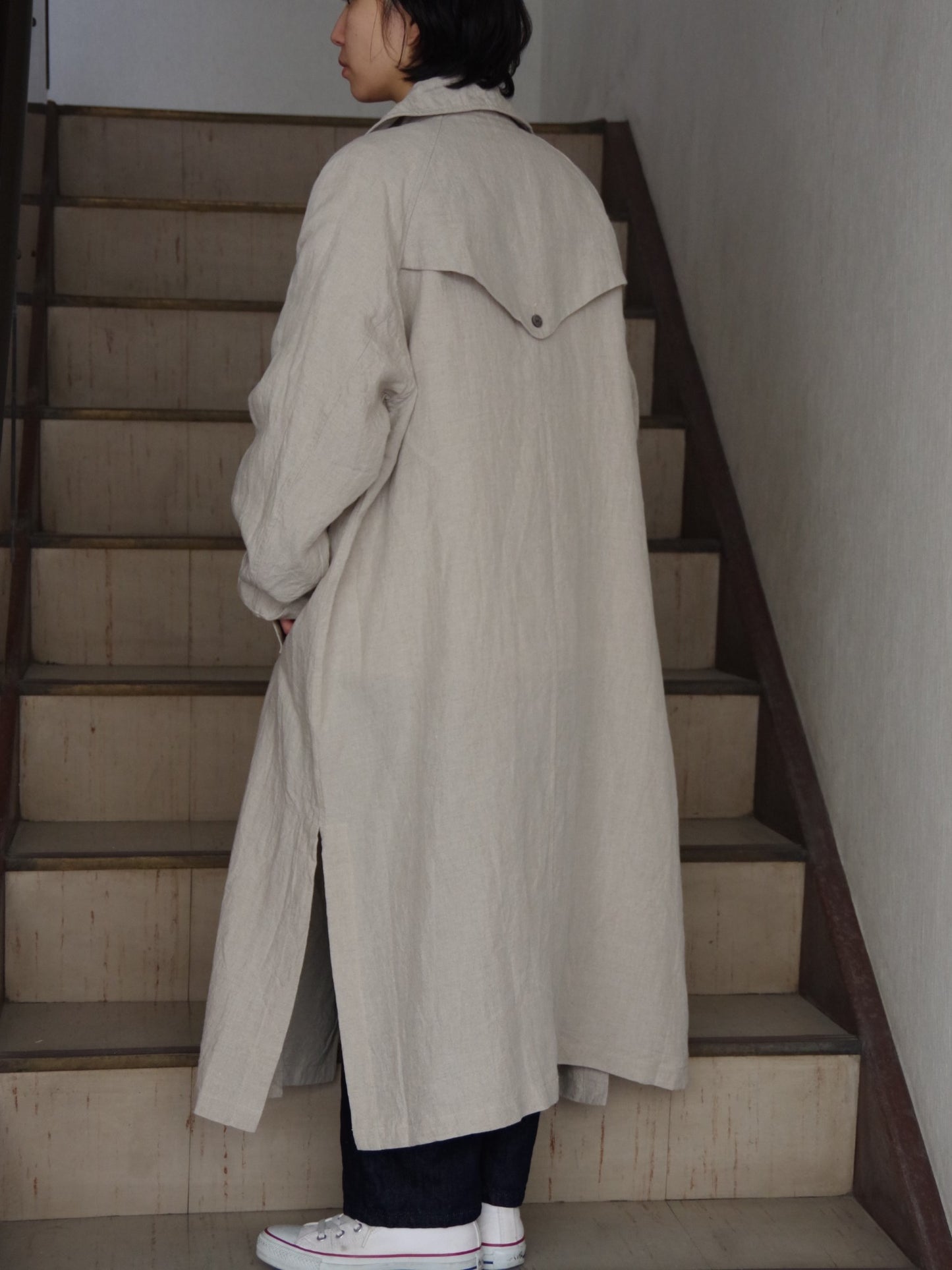 40リネン HIGH DENSITY EFFORTLESS TRENCH | UNIVERSAL TISSU