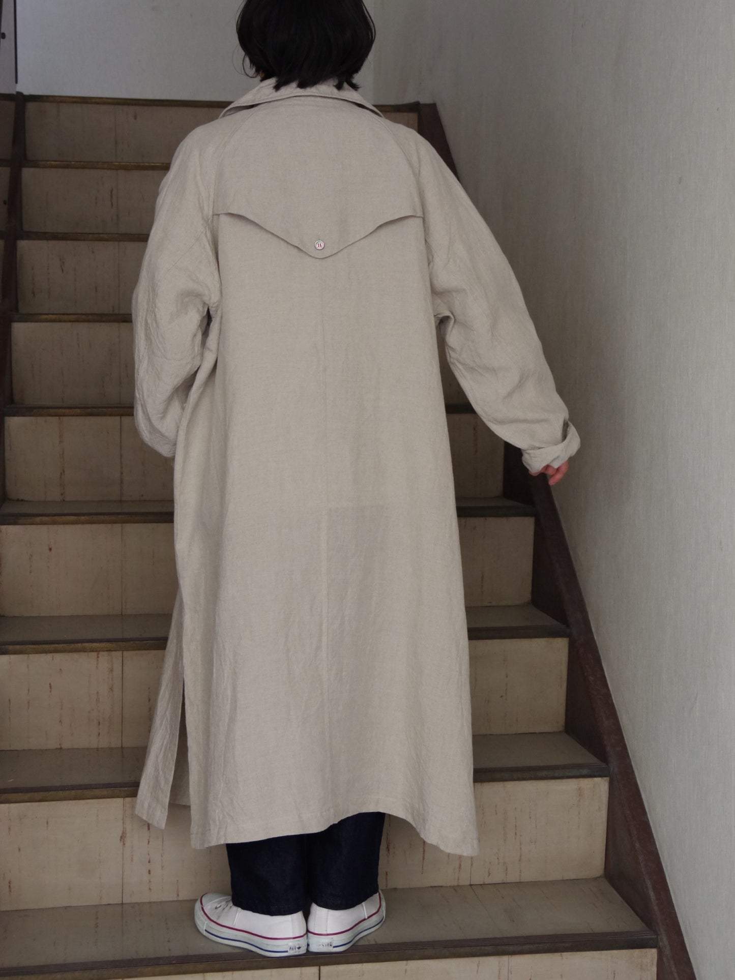 40リネン HIGH DENSITY EFFORTLESS TRENCH | UNIVERSAL TISSU