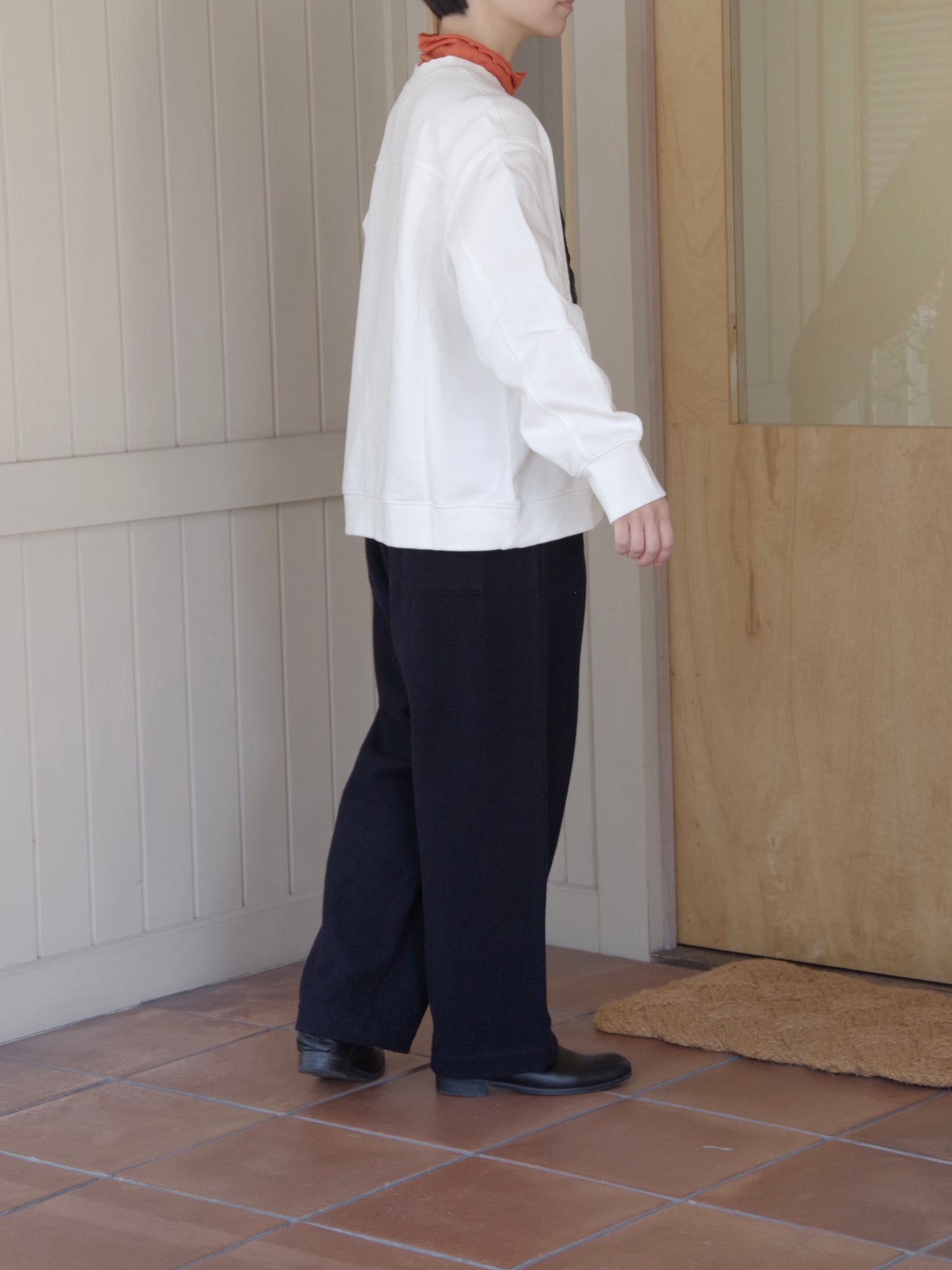 ウールカシミヤビーバータックストレートパンツ |  TISSU