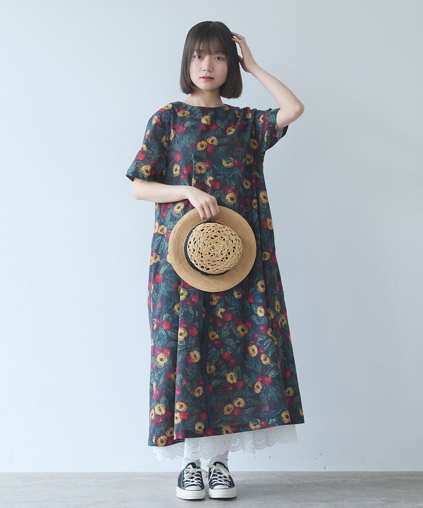 すももプリント ワンピース | bulle de savon