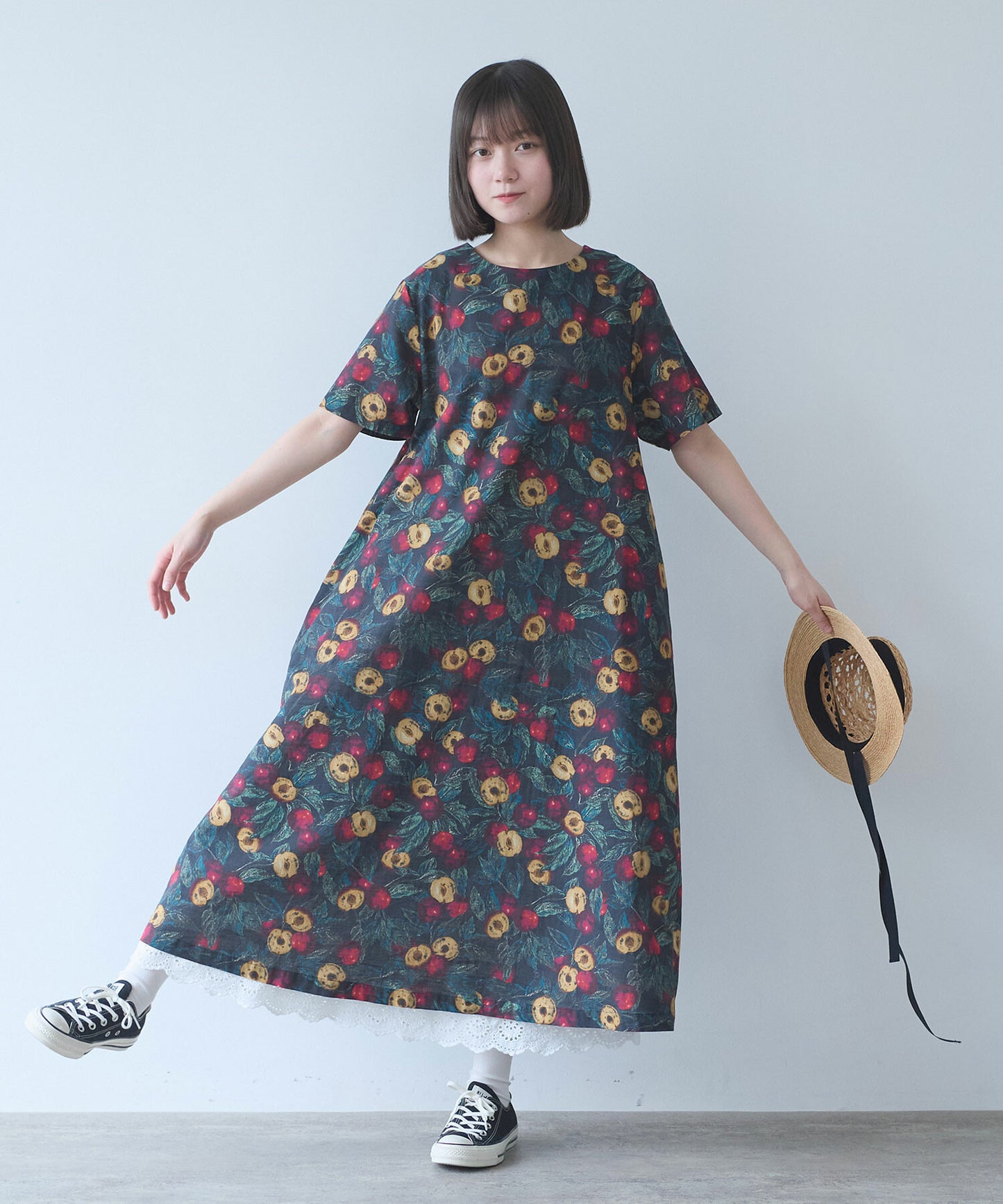 すももプリント ワンピース | bulle de savon