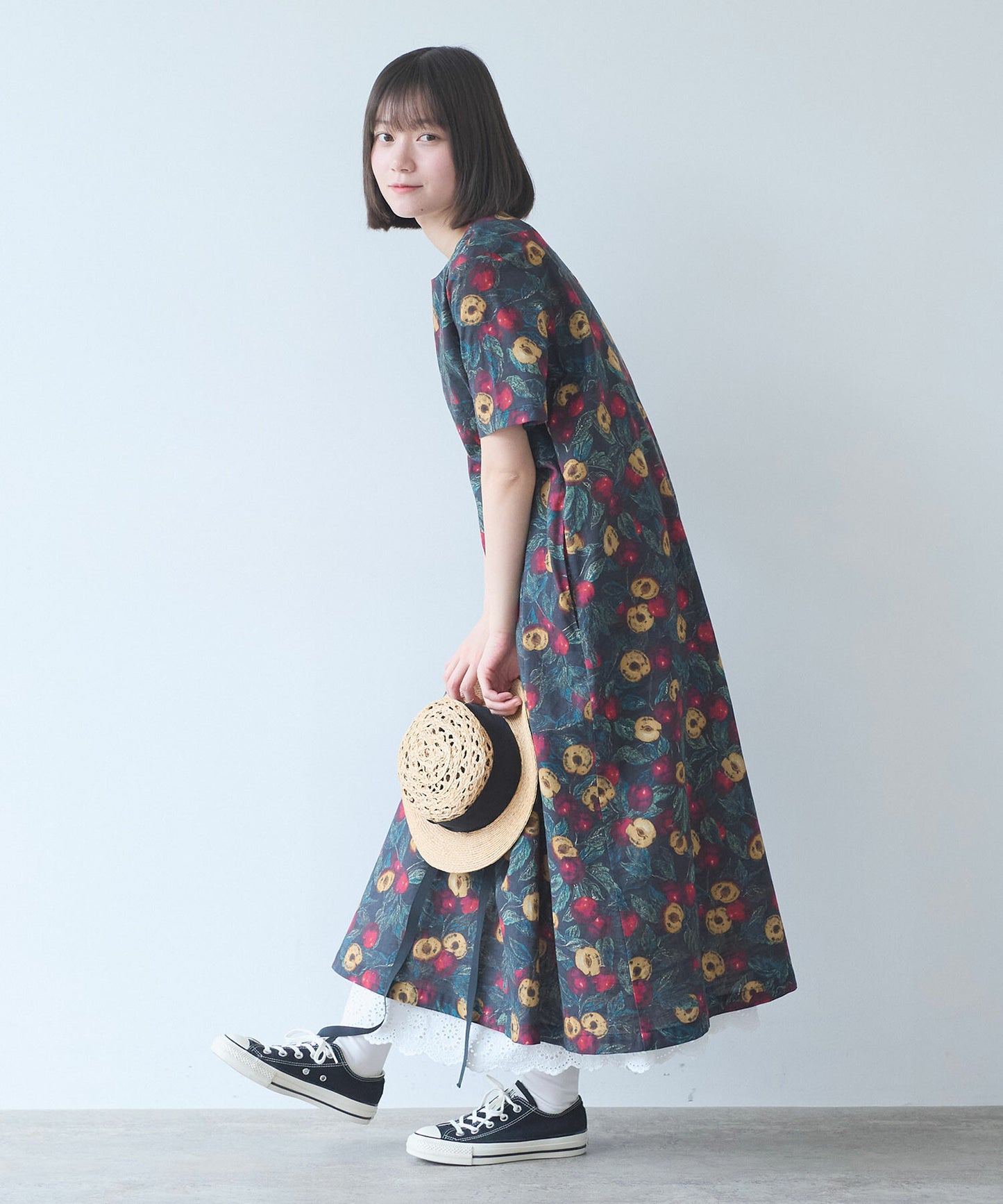 すももプリント ワンピース | bulle de savon