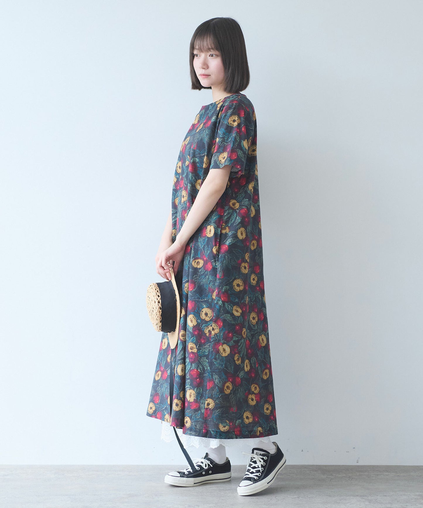 すももプリント ワンピース | bulle de savon