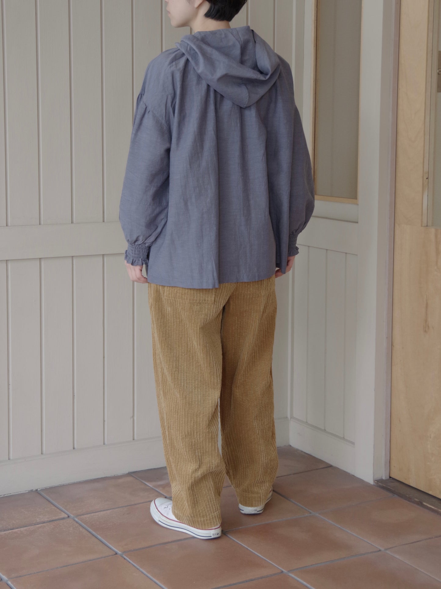 コットンキュプラリネン フーディー | UNIVERSAL SEVEN