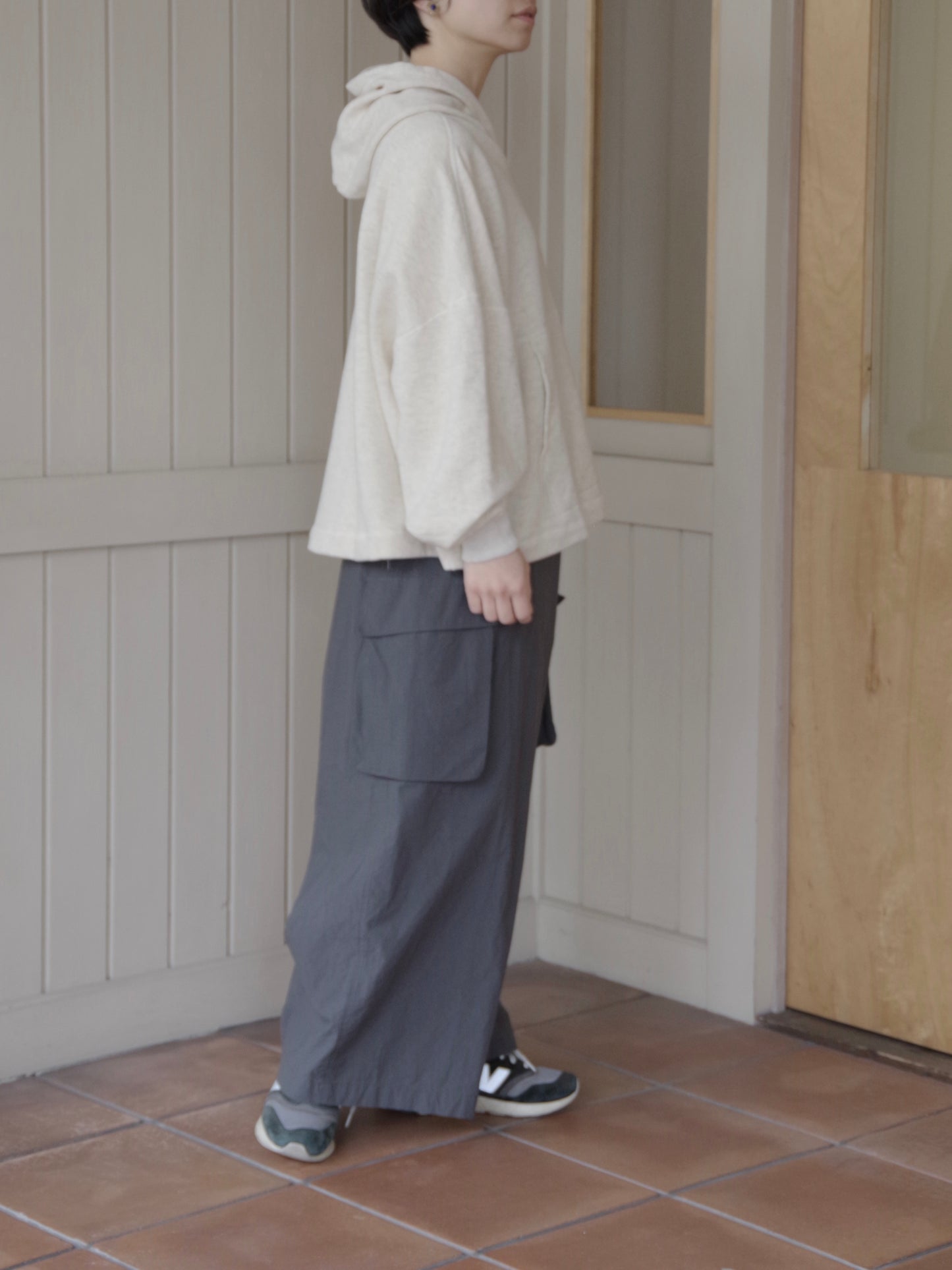 ランダム吊り裏毛 フーディプルオーバー | OUVERT