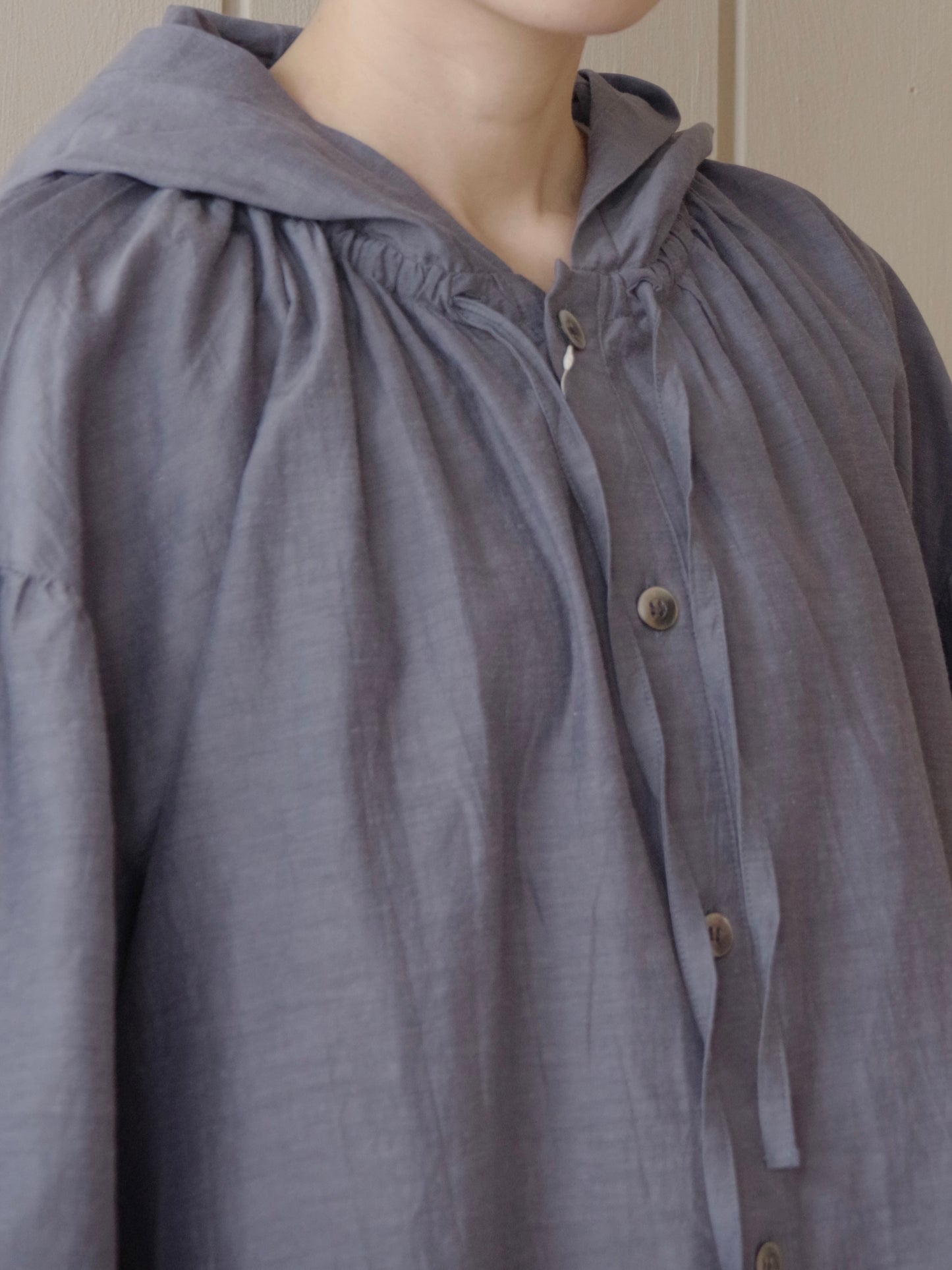 コットンキュプラリネン フーディー | UNIVERSAL SEVEN