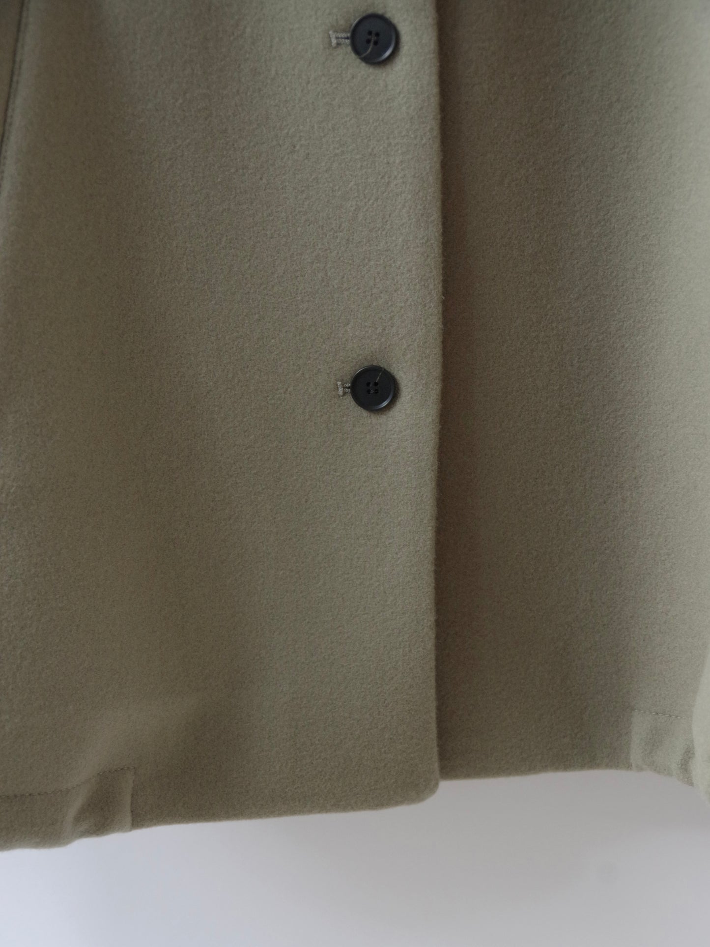 W/super100 bottleneck drawstrings hem コート