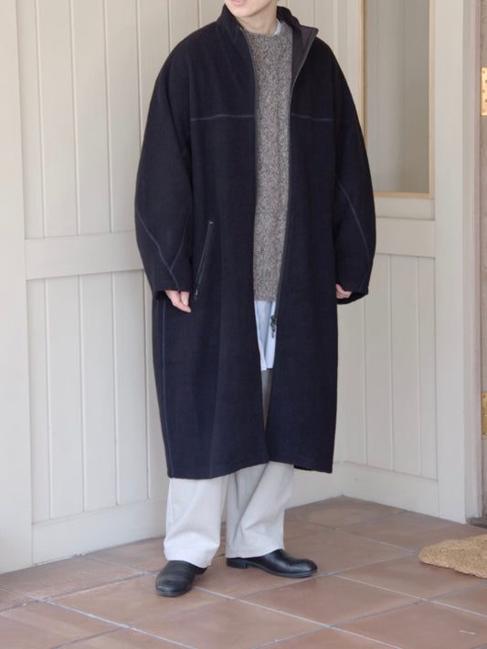 コットンウールカシミアボア コクーンコート | yuni