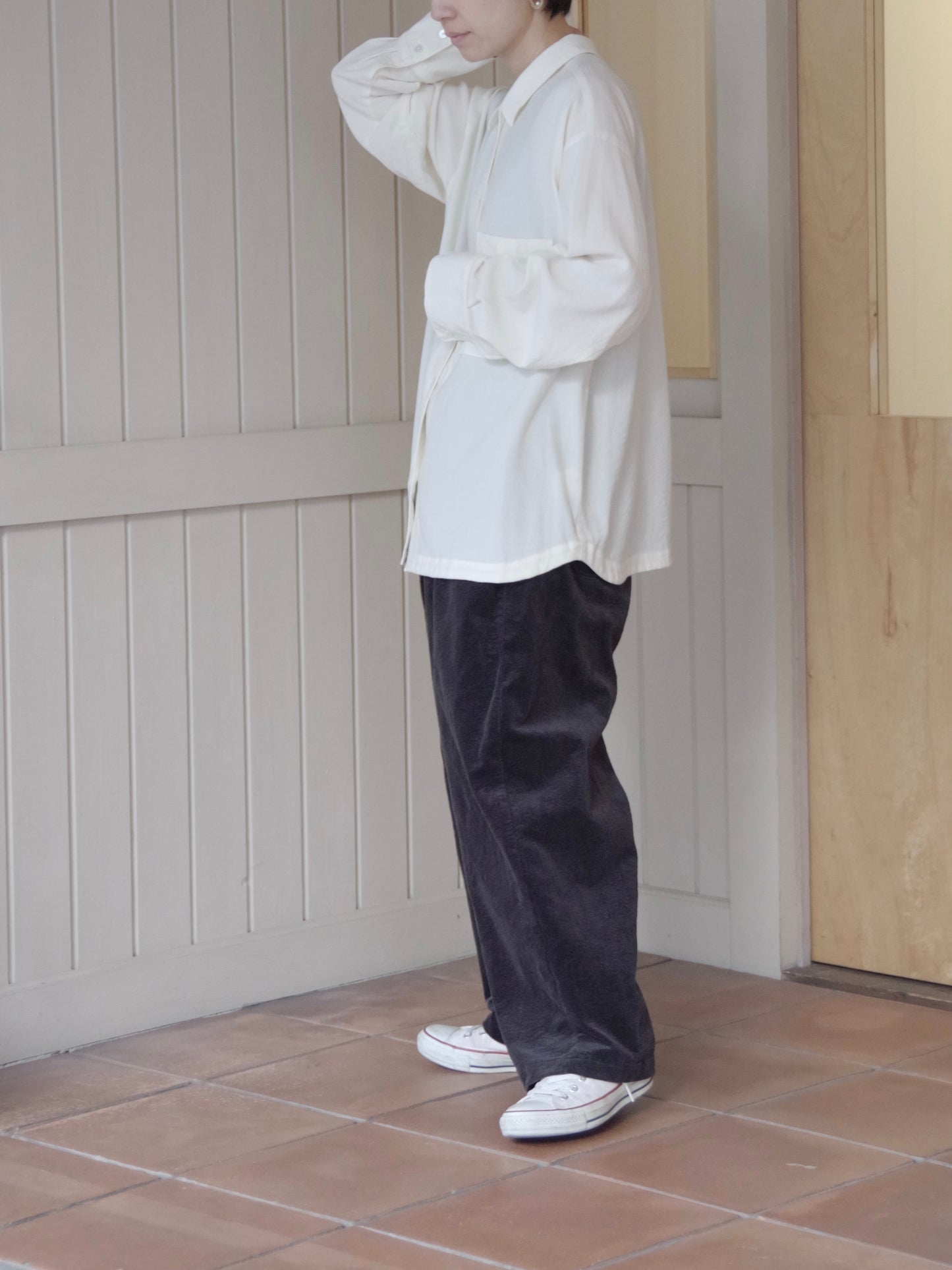 レーヨンウール haori シャツ ( 2 color) | yuni