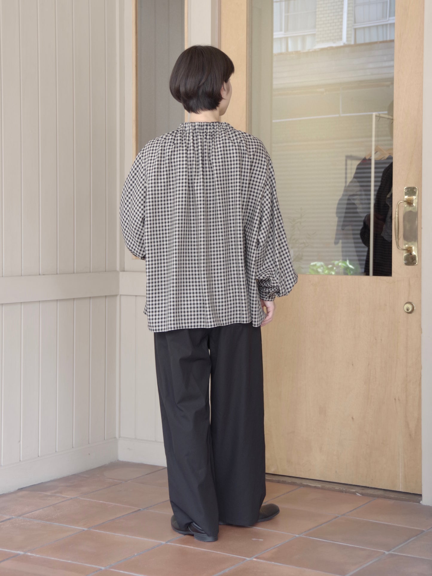 シェパードチェックゴムシャーリングプルオーバーシャツ | HAVERSACK