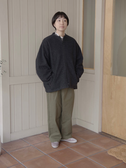 コットンウールカシミアボア コクーンブルゾン | yuni