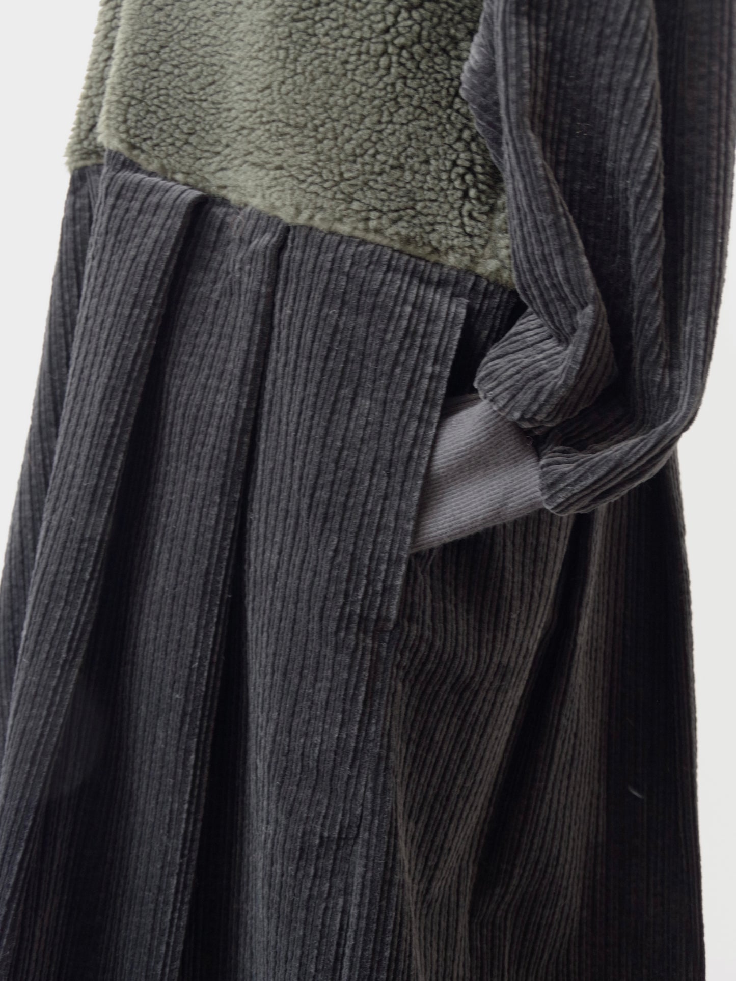 ボアコンボコーデュロイ Wzipロングコート | PARIS DE AOUNE