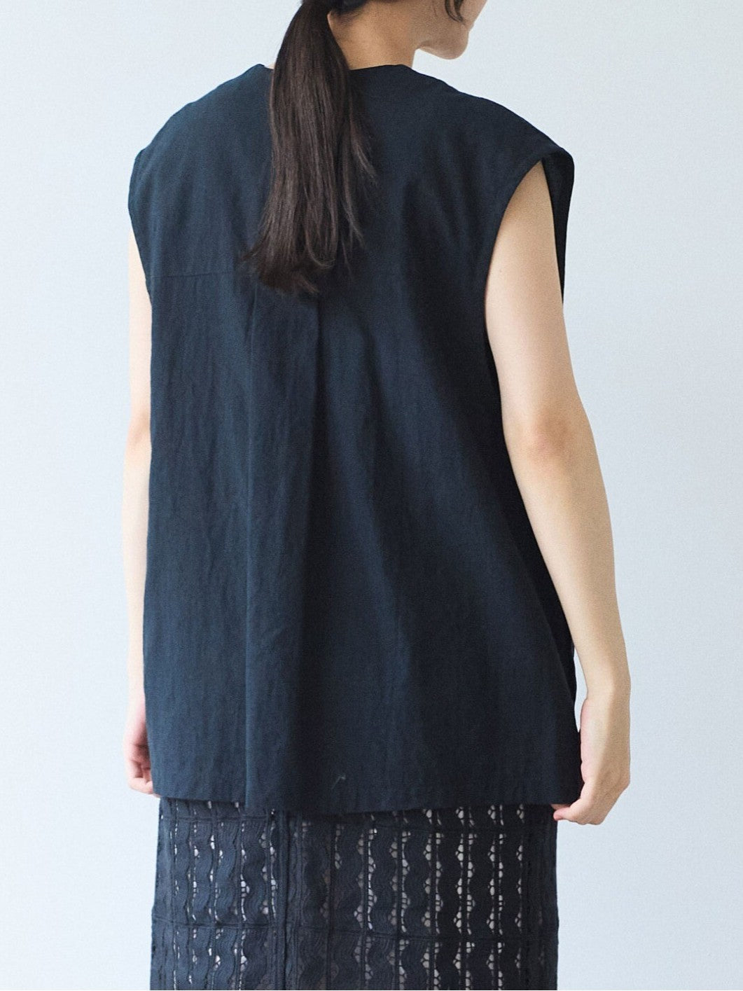 高密度Cotton/Linen ベスト | yuni
