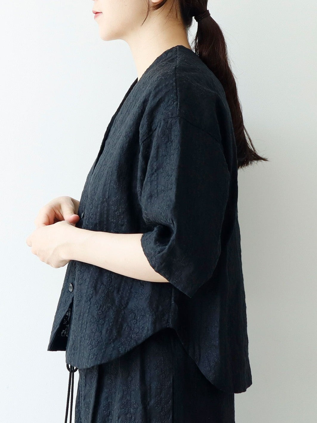 L/embroidely haori ブラウス | yuni