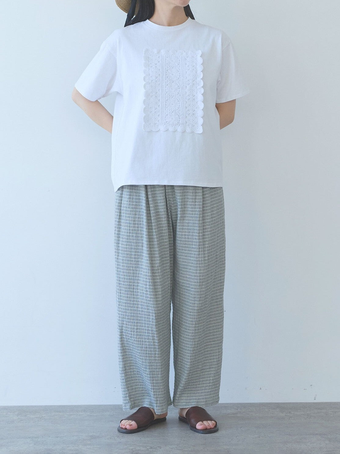 コットン レースTシャツ | yuni