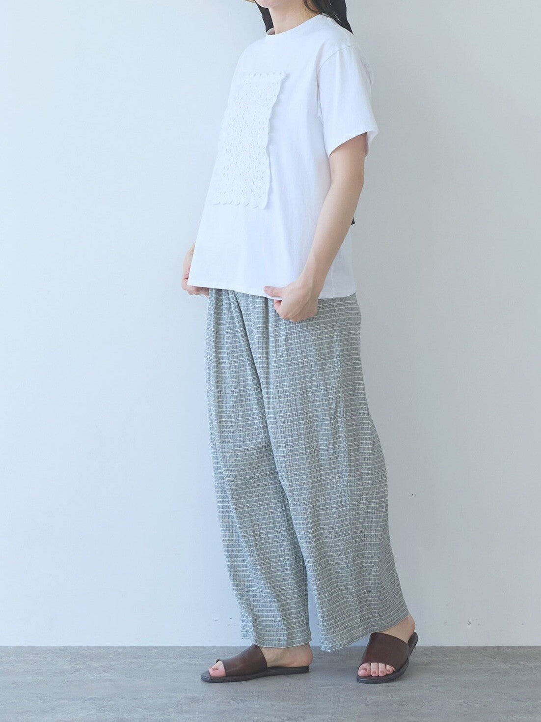コットン レースTシャツ | yuni