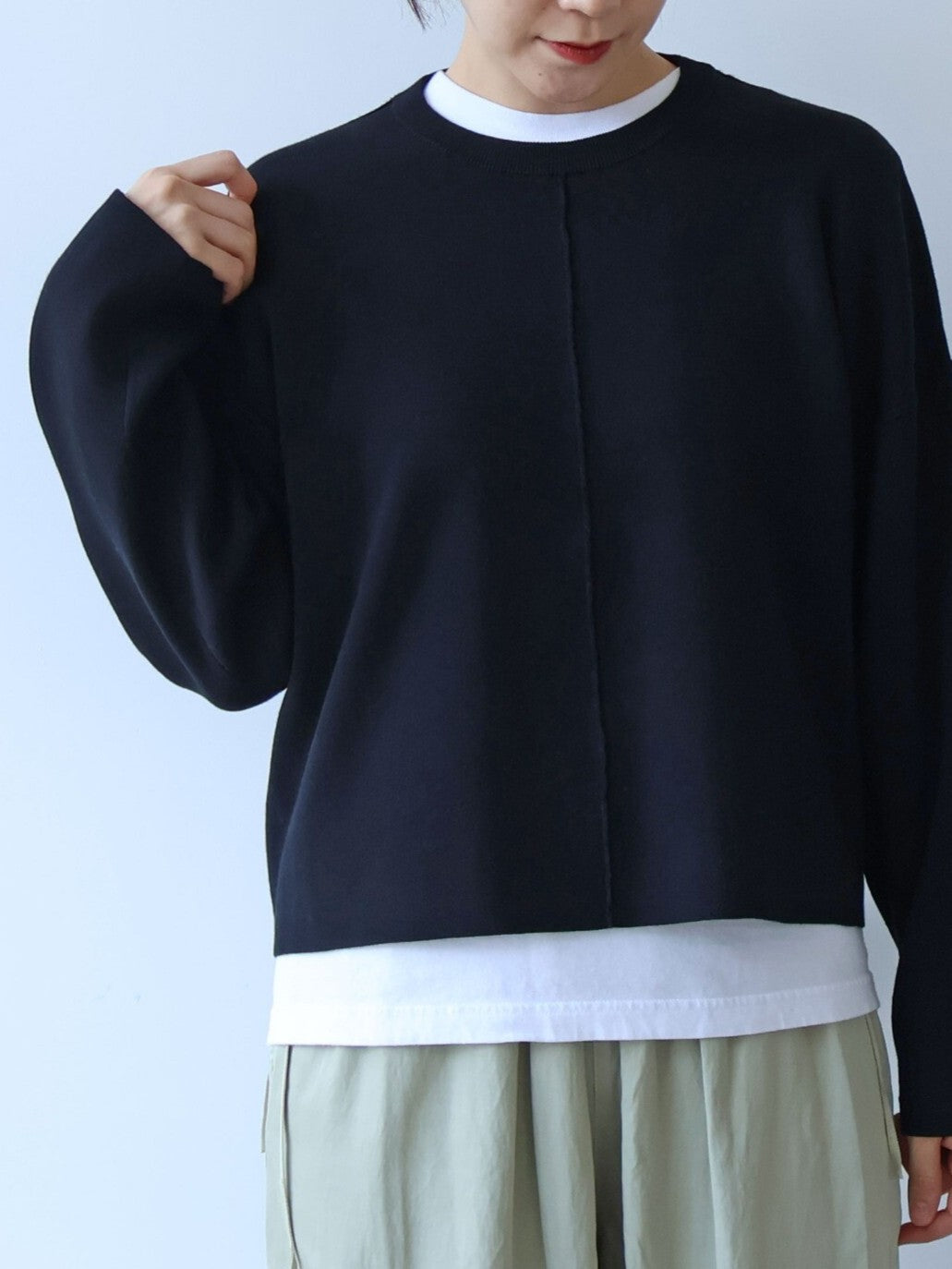 コットンスムース ショートニットプルオーバー(3 colors) | yuni