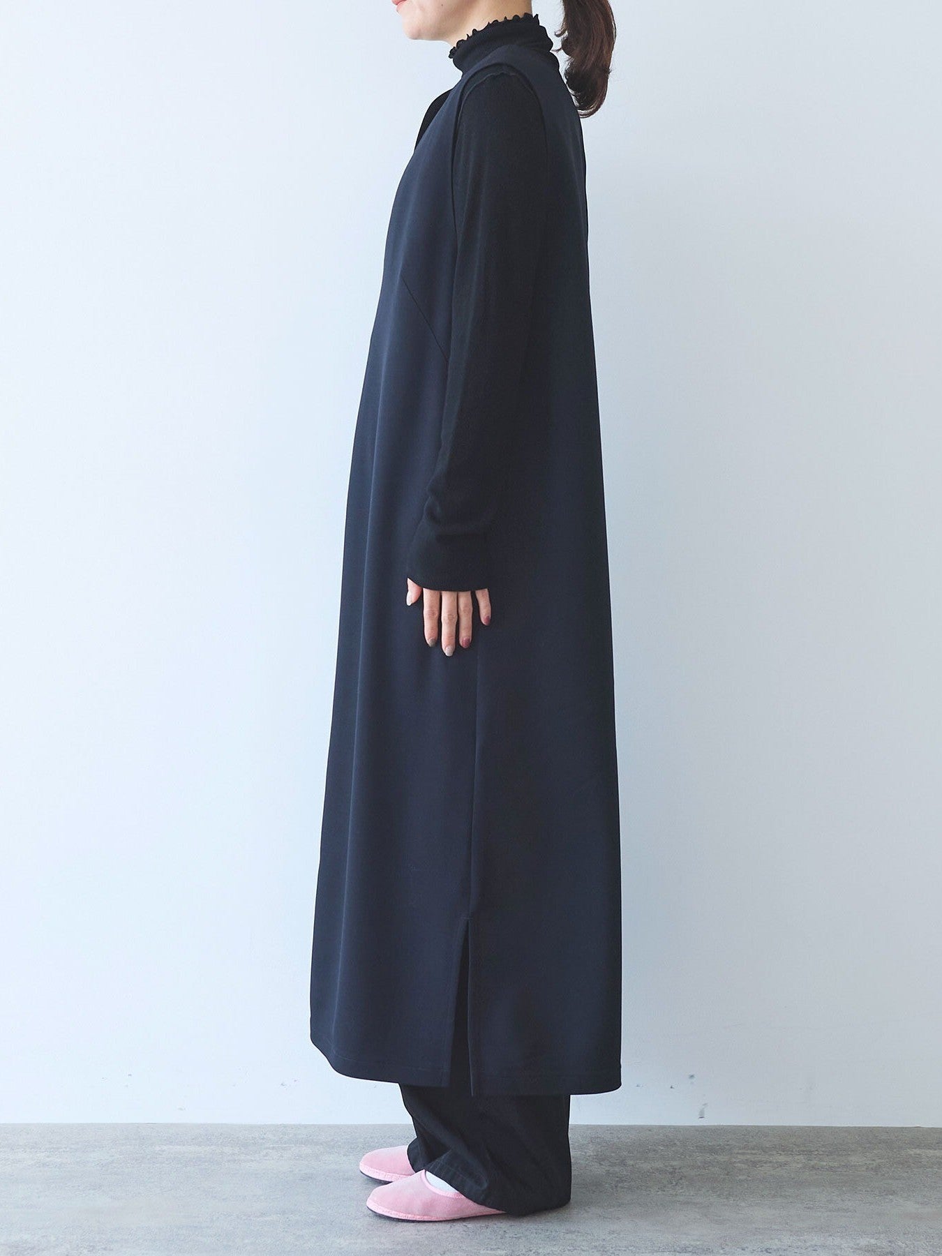 レーヨンウール slit neck jumper スカート | yuni