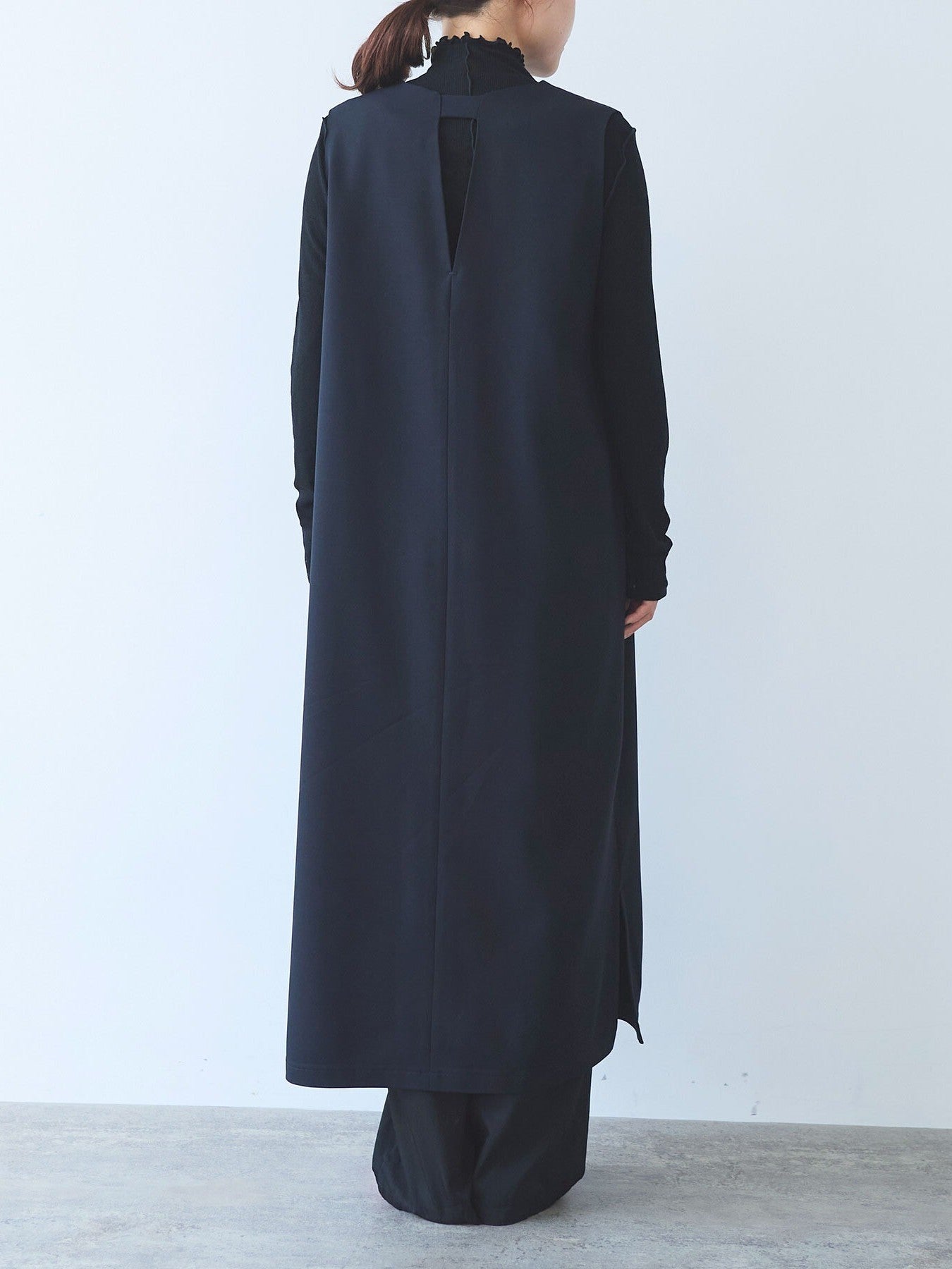レーヨンウール slit neck jumper スカート | yuni