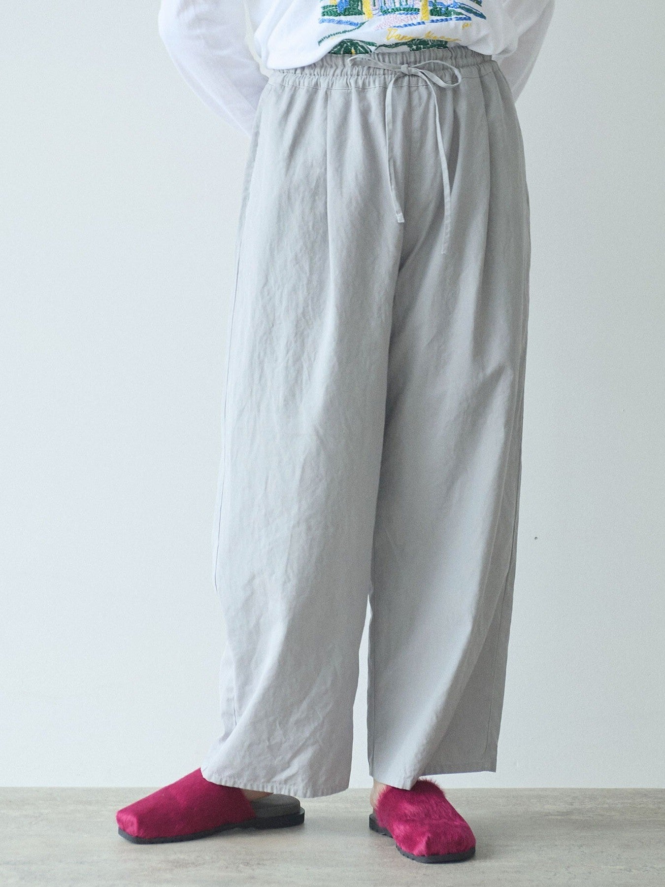 hightwist コットン product dye イージーパンツ（3 colors) | yuni