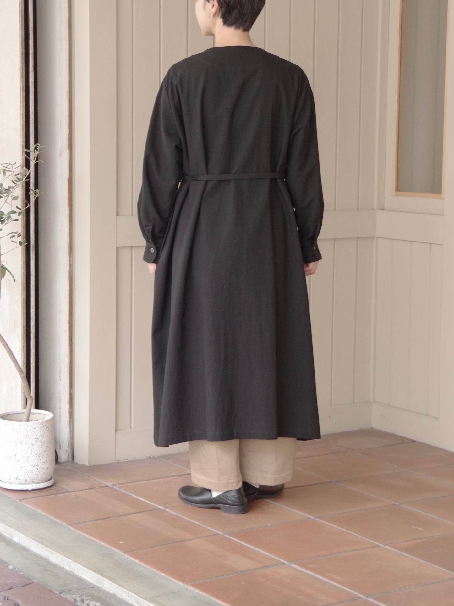 コットンウールシャツワンピース | atelier naruse