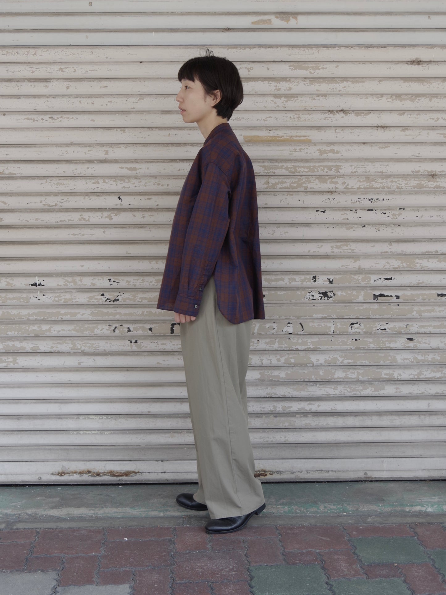 80/2強撚コットンギャバwideパンツ (2 color) | yuni