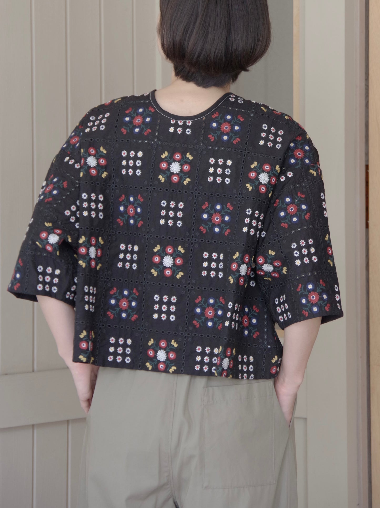 eyelet embroidely haori ブラウス ( 2color)  |  yuni