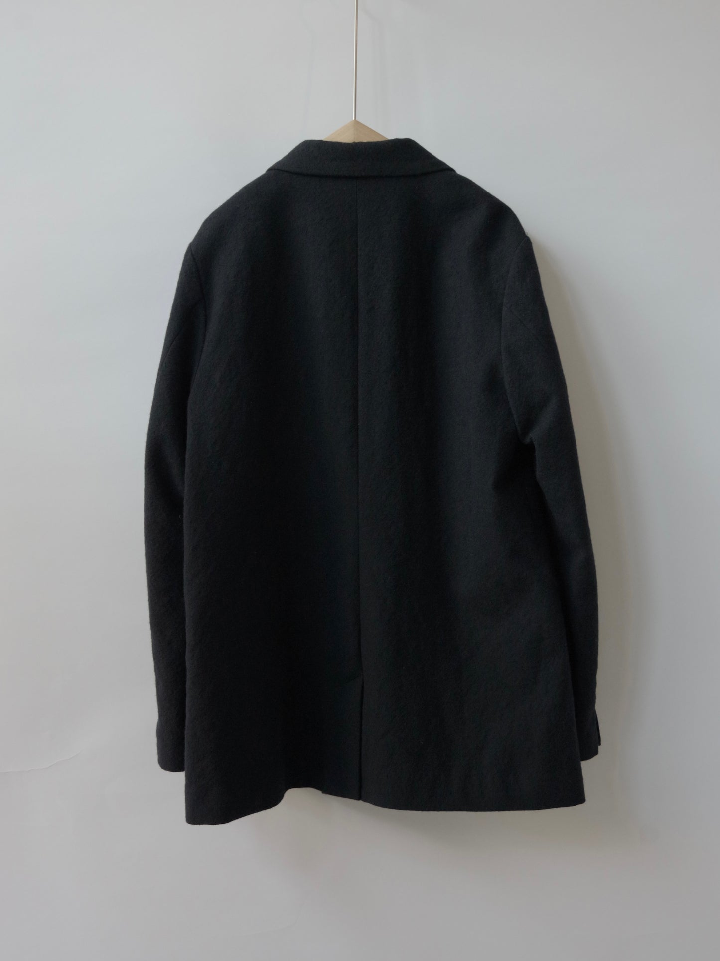 強縮ウールテーラードダブルジャケット | iki