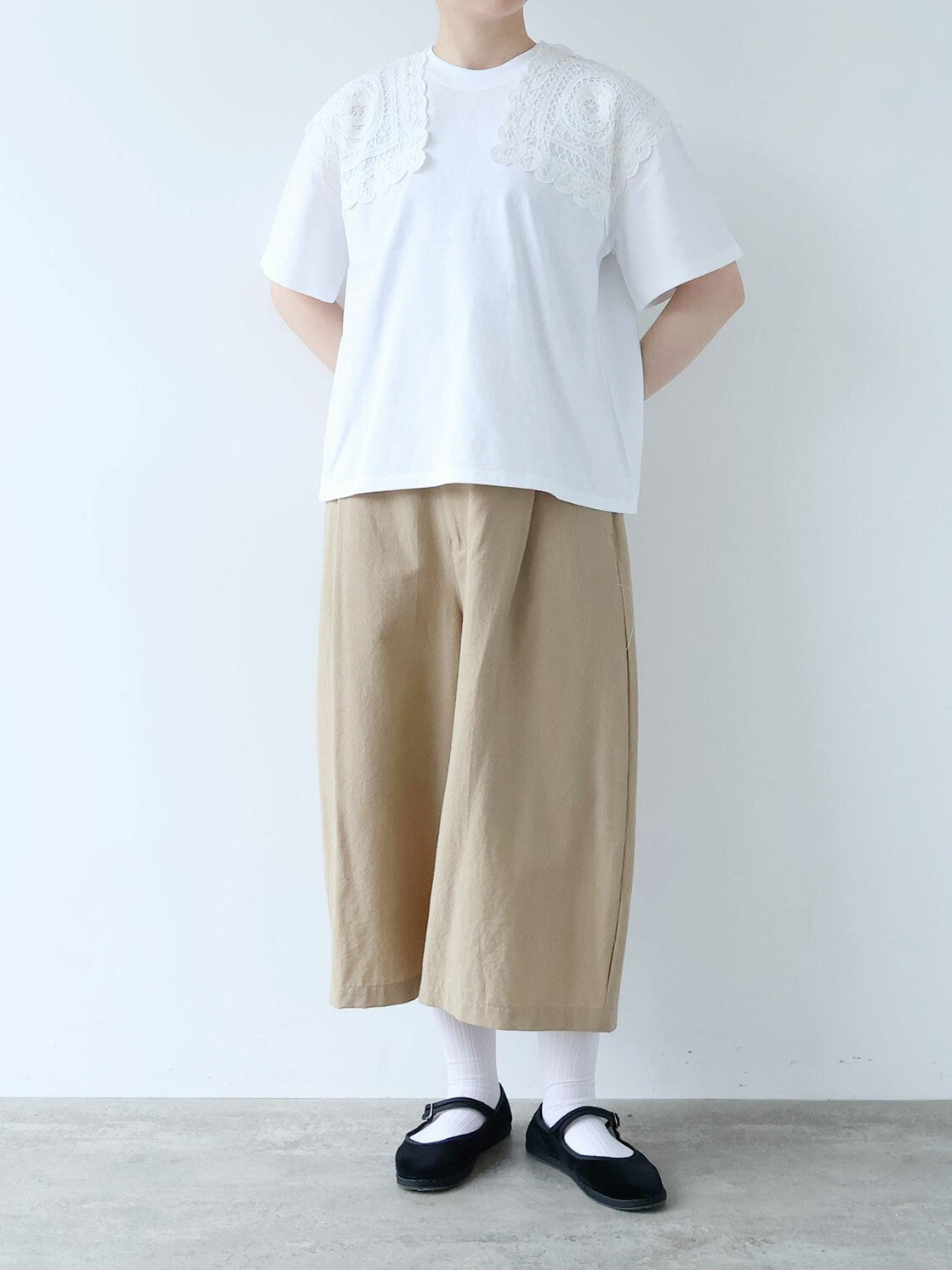 バテンレース SHOLDER T-シャツ | buoybuoy