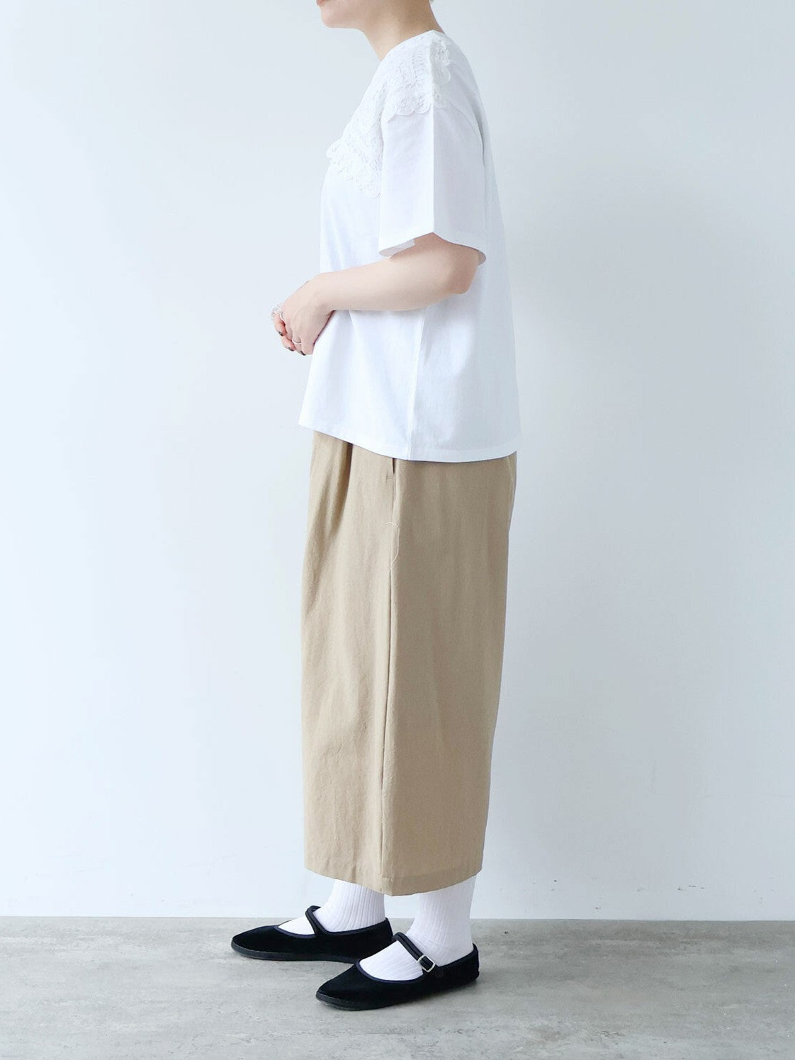 バテンレース SHOLDER T-シャツ | buoybuoy