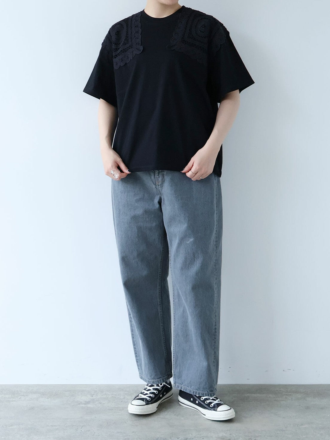 バテンレース SHOLDER T-シャツ | buoybuoy