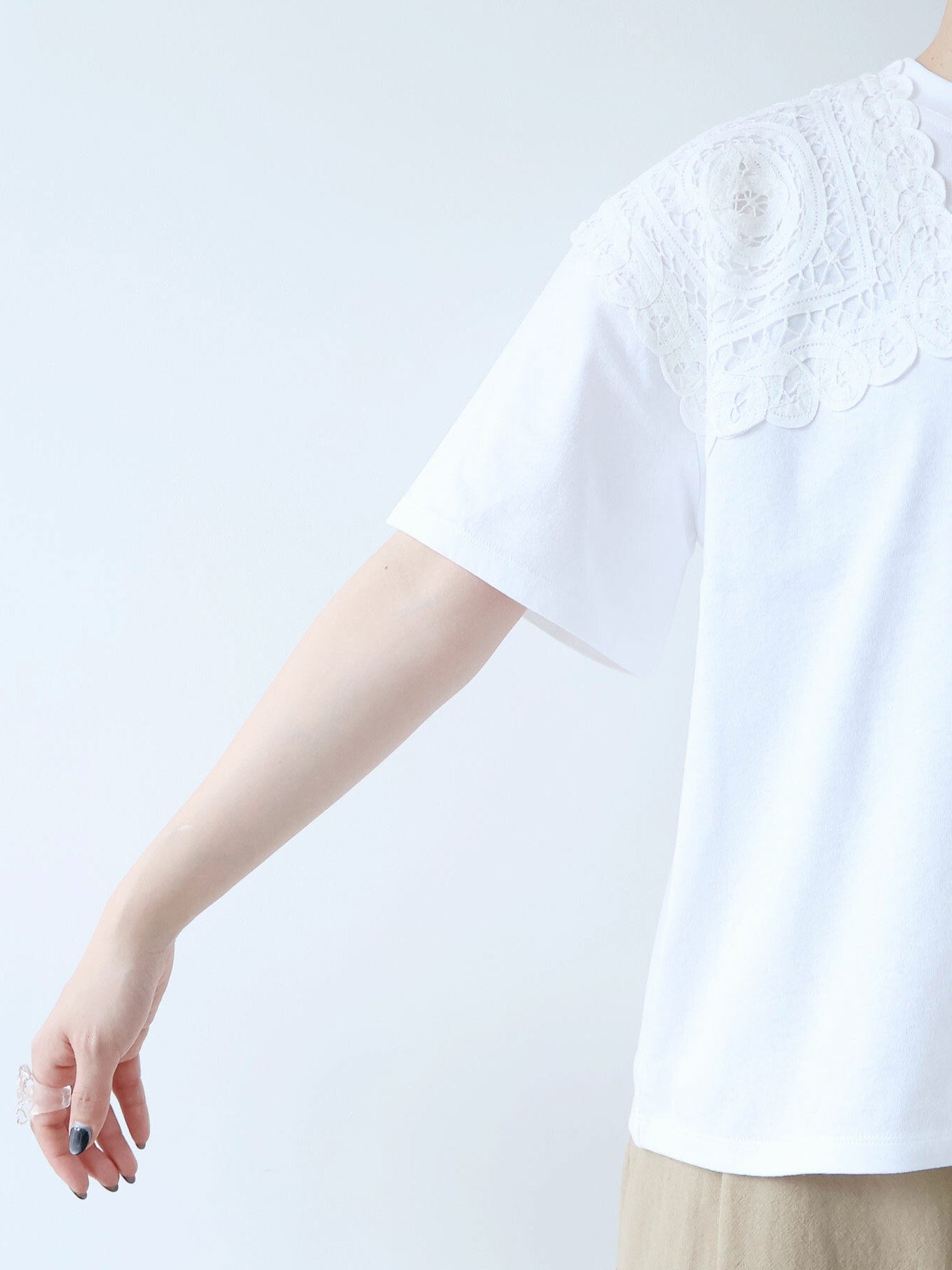 バテンレース SHOLDER T-シャツ | buoybuoy