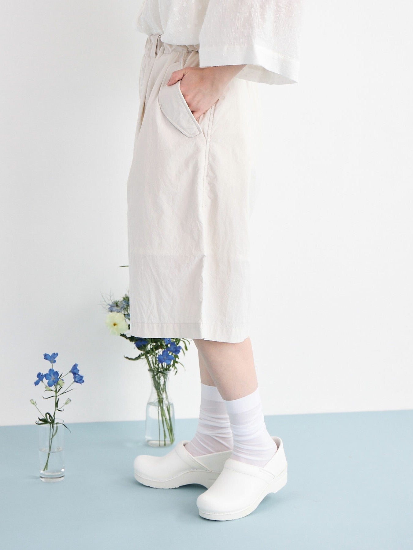 45d NYLON 伊吹染め HALF パンツ | buoybuoy