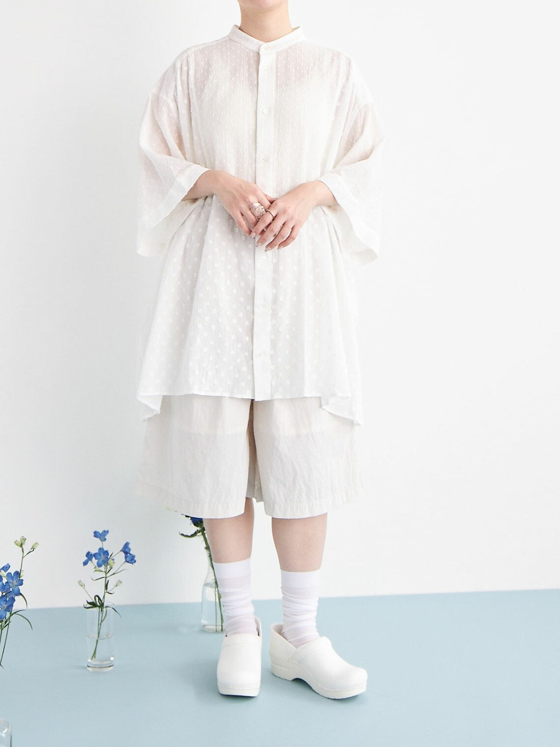 45d NYLON 伊吹染め HALF パンツ | buoybuoy