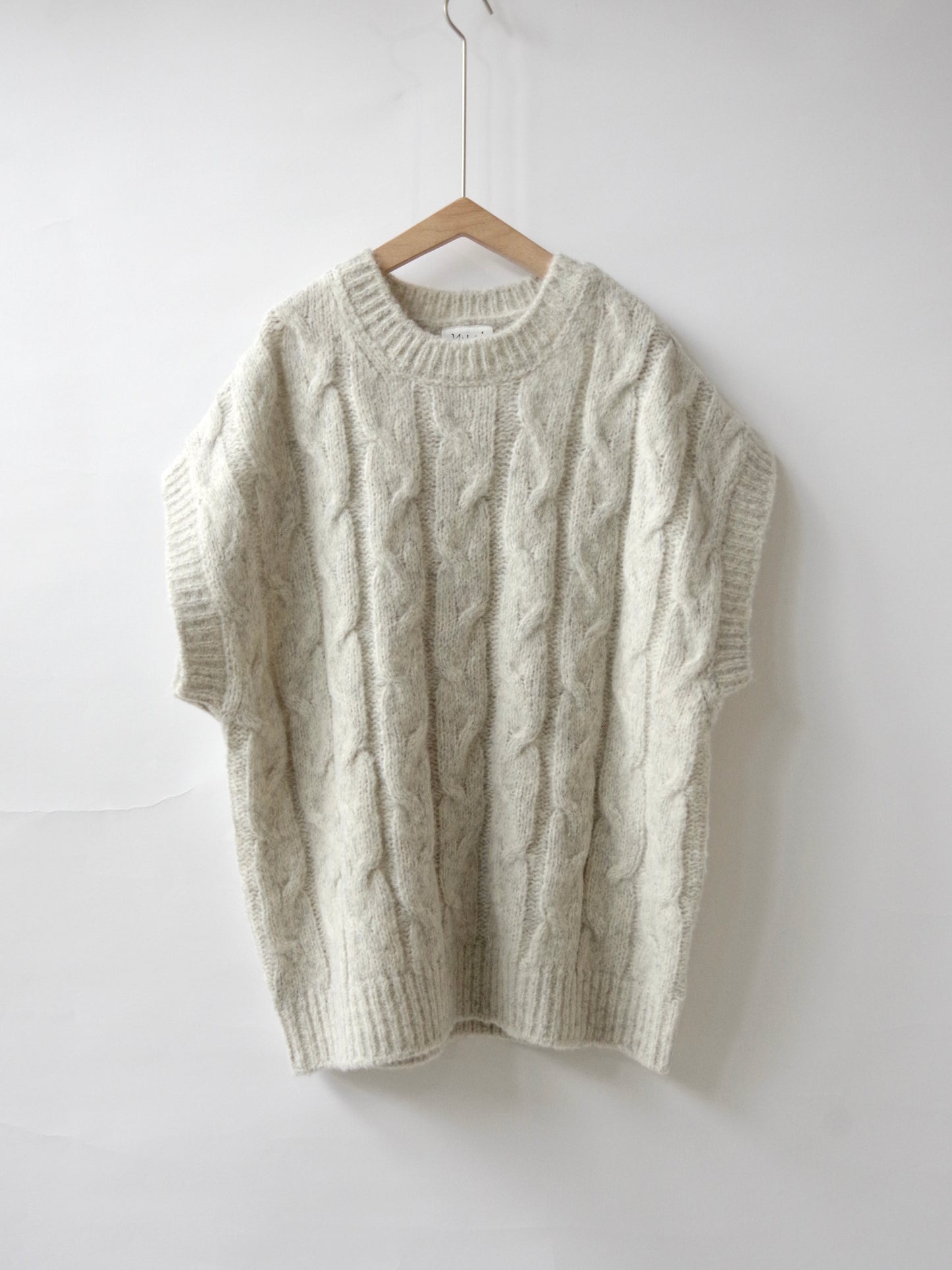 malibo mix ウール アラン編みベスト | yuni