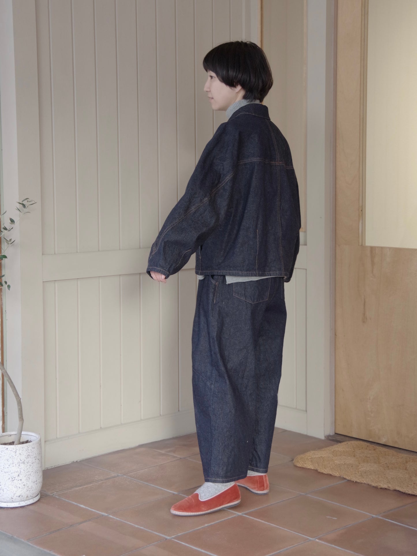 10oz denim cocoon ブルゾン | yuni