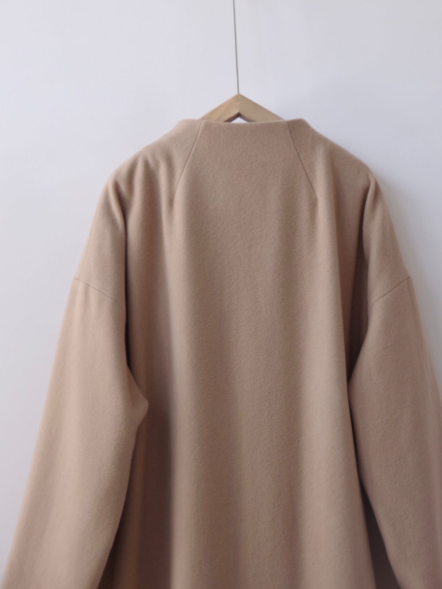 ROUND NECK COAT  ( 2 color) | SI-HIRAI