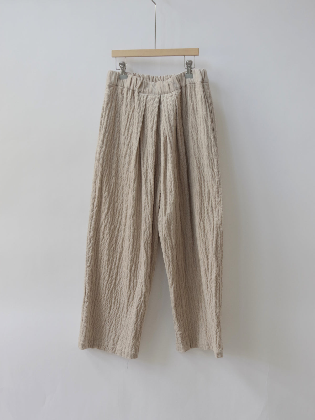 C/Pu shirring corduroy relax パンツ | yuni