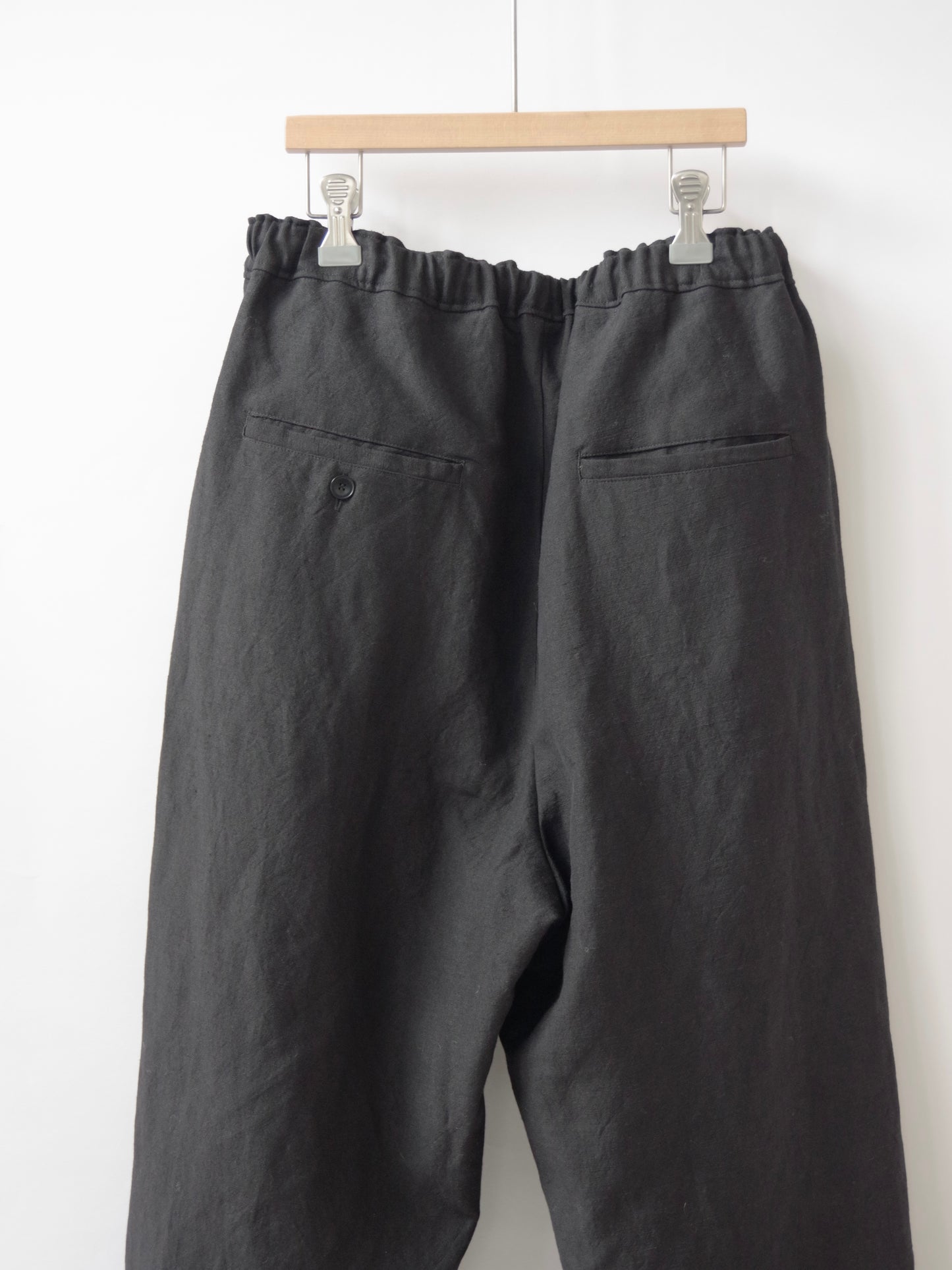 ウールリネンギャバワッシャー イージーテーパードパンツ | OUVERT