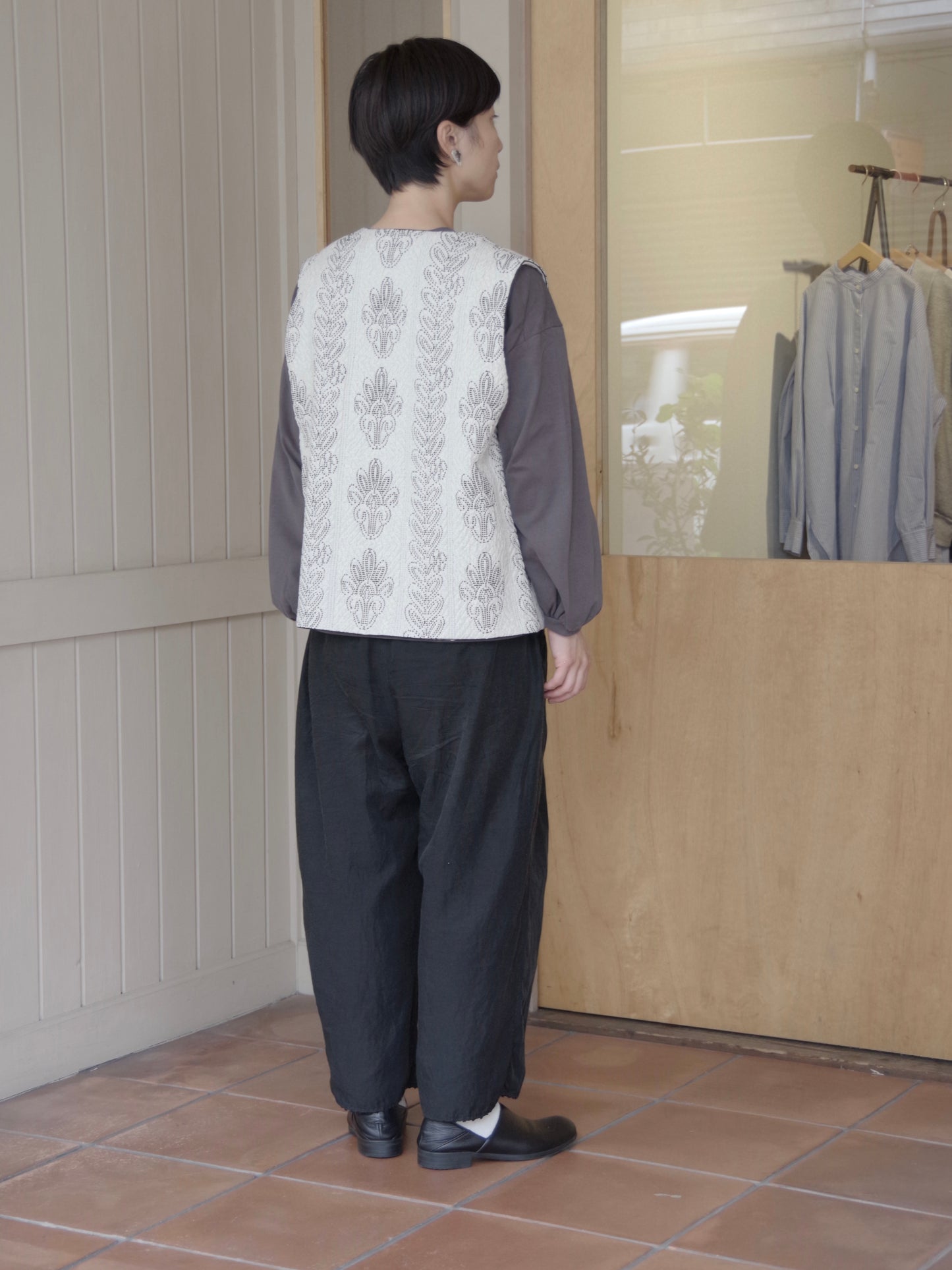 boutis jacquard ベスト ( 2color) |  qiri