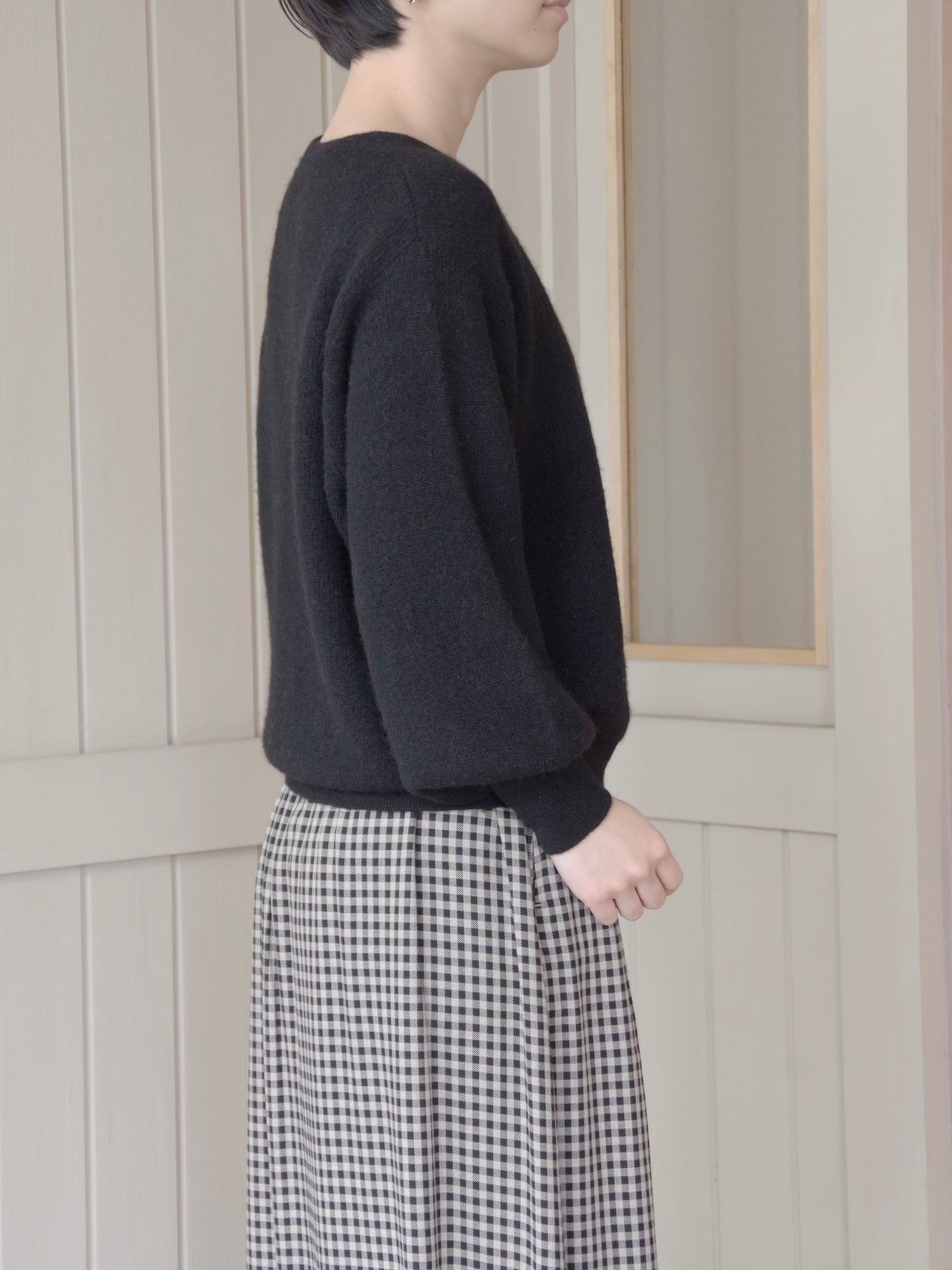 ギャザースリーブアルパカプルオーバー | Gauze