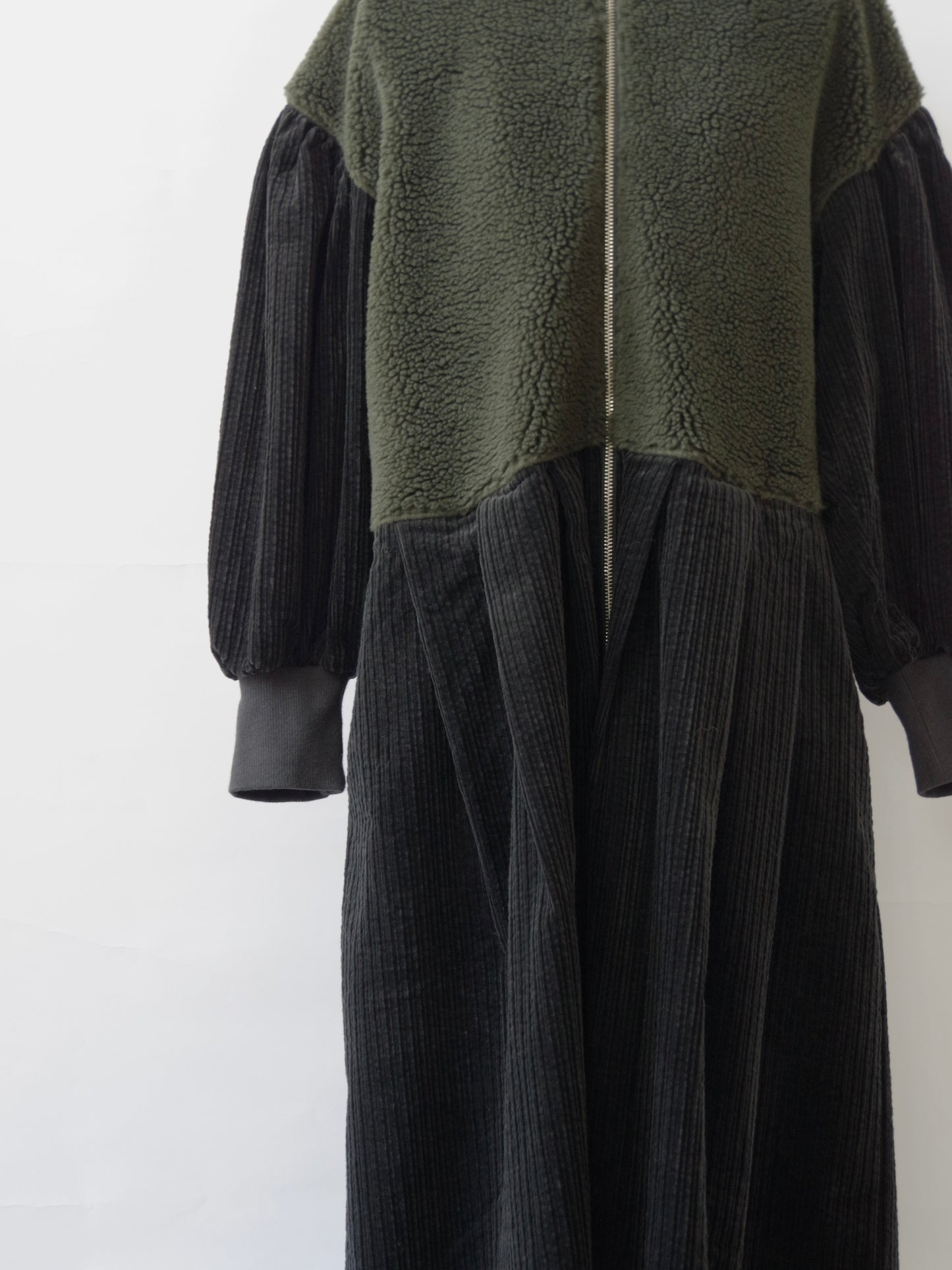 ボアコンボコーデュロイ Wzipロングコート | PARIS DE AOUNE