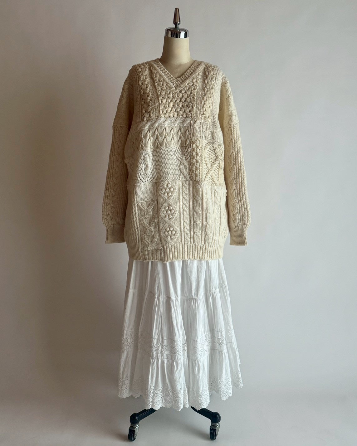 パッチワークセーター MO-24-KN-124 | motley