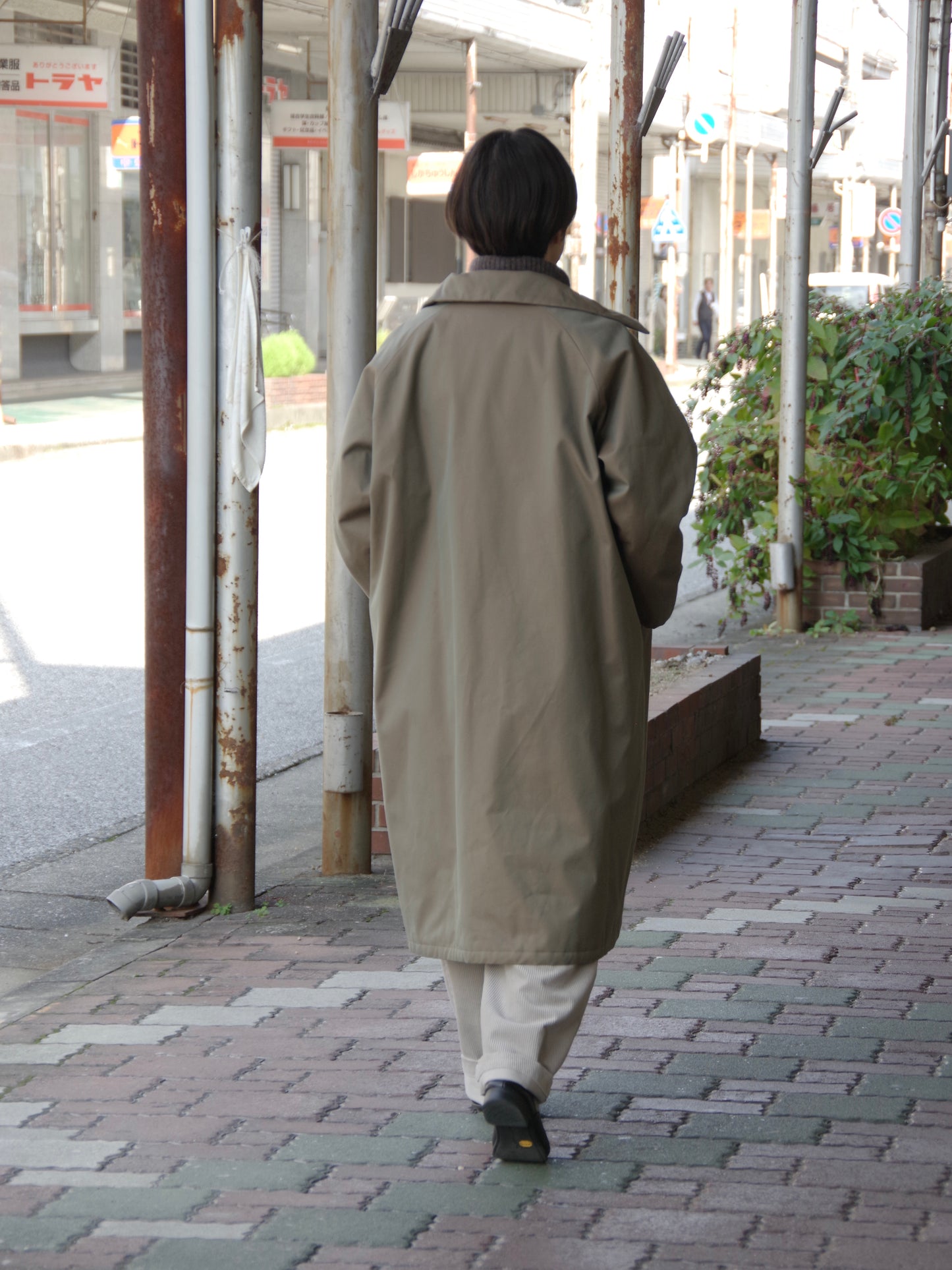 コットン中綿ロングコート | atelier naruse