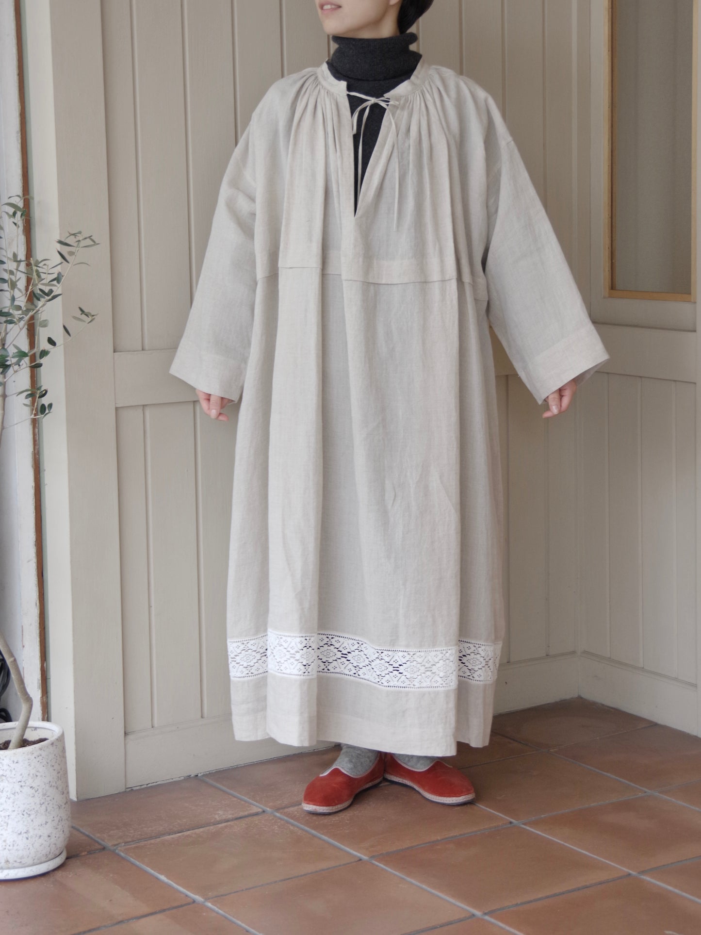 リネンチャーチドレス MO-25-OP-079 | motley