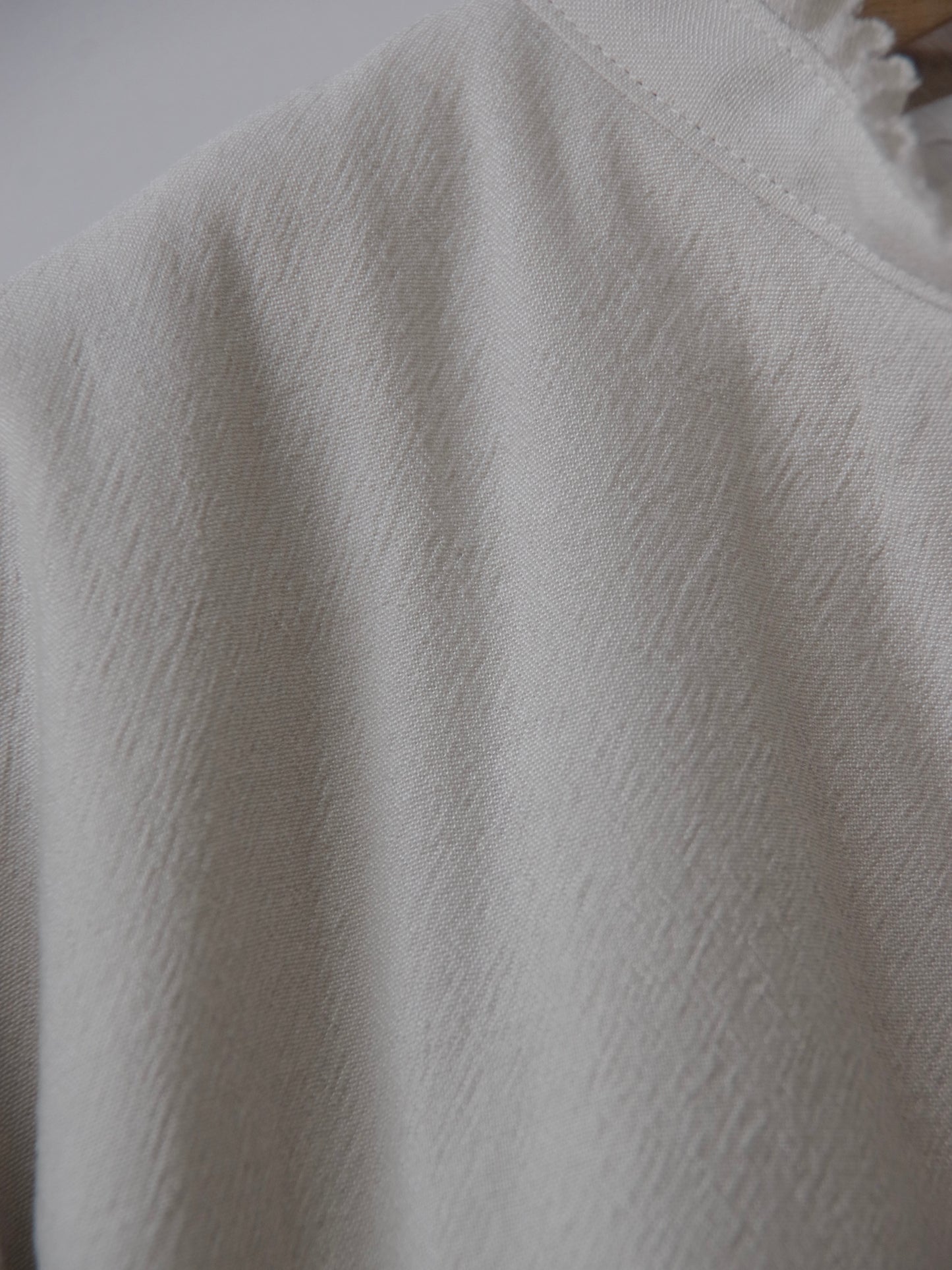 TINY FRILL COLLAR FILLING SHIRT JACKET | Gauze