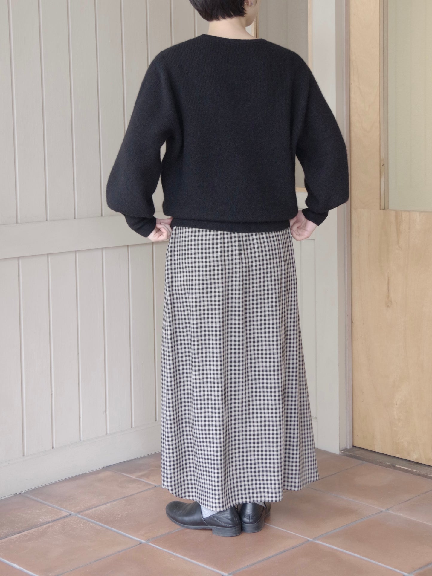 ギャザースリーブアルパカプルオーバー | Gauze