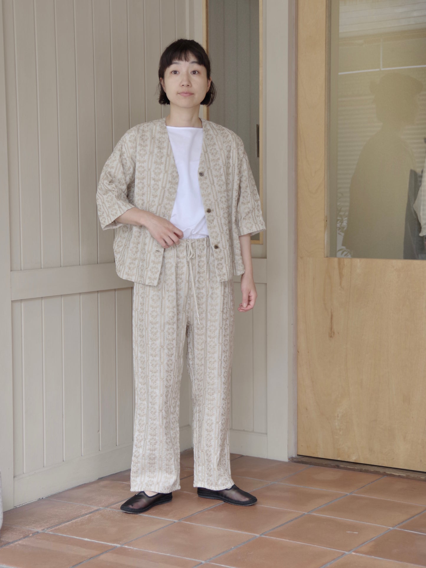 L/embroidely haori ブラウス | yuni