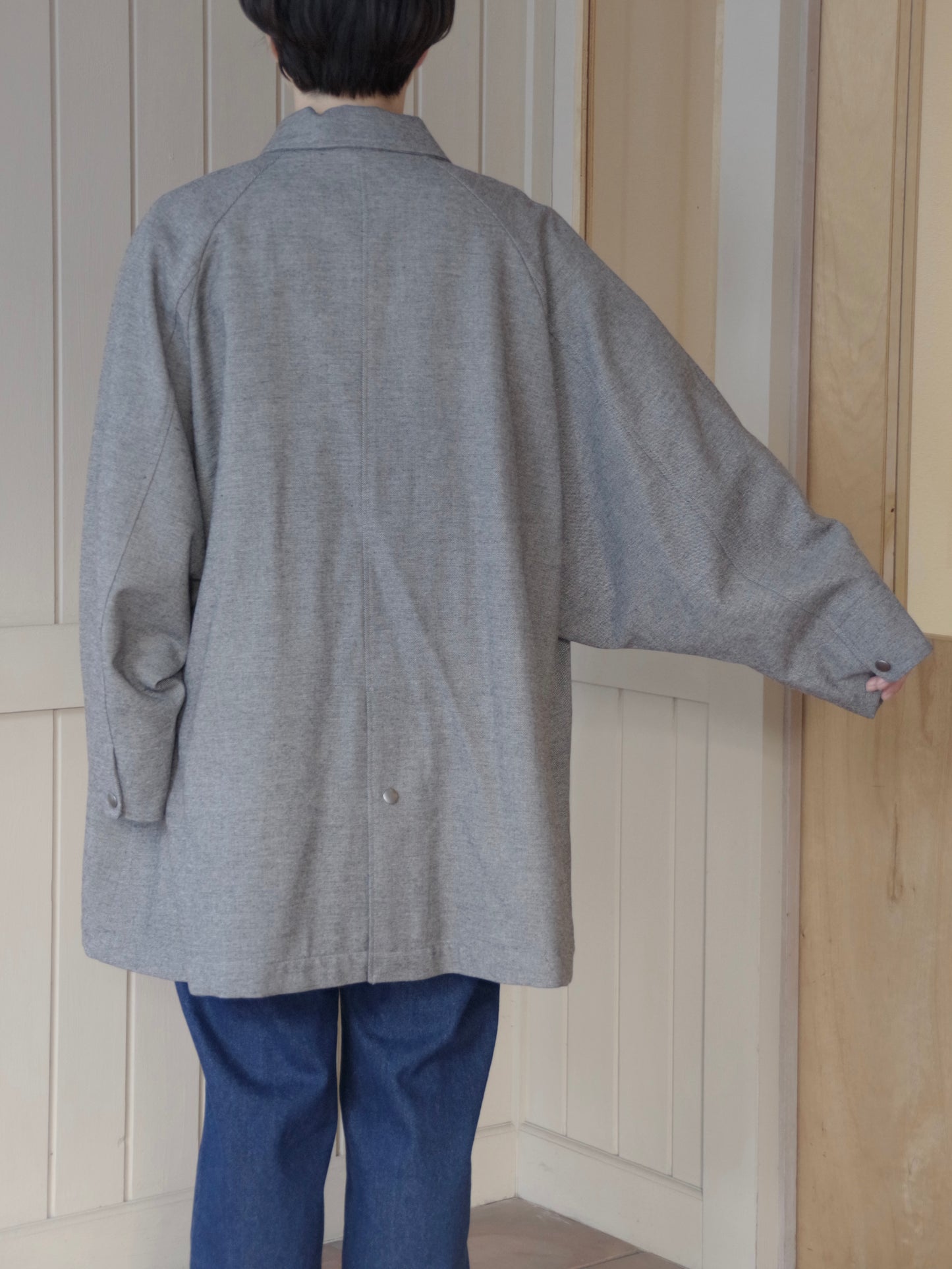POP TWEED DOLMAN コート| buoy buoy