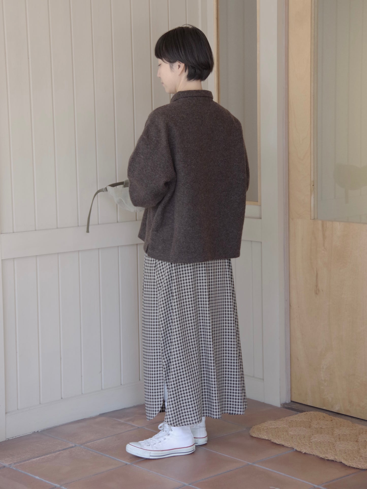 リサイクルウールパイル ポロプルオーバー | UNIVERSAL TISSU